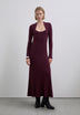 VESTIDO MIDI ESTRUCTURADO