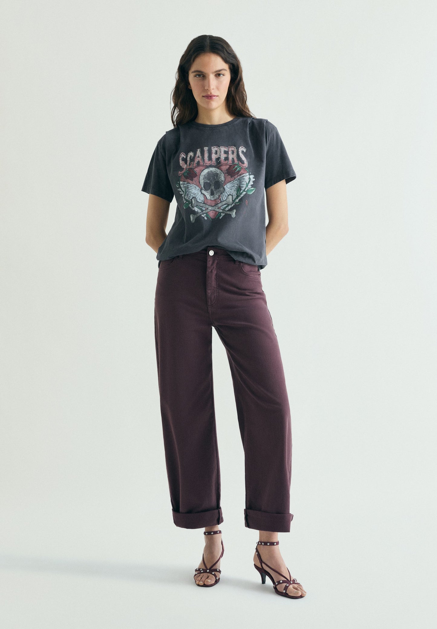 CAMISETA CALAVERA EFECTO LAVADO