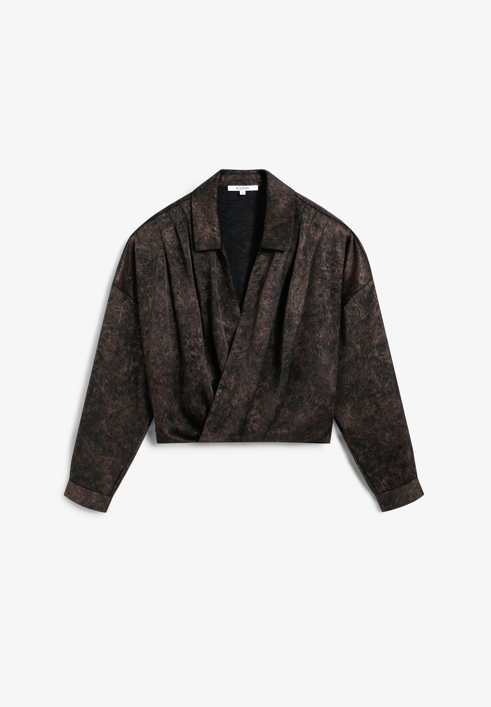 CAMISA CRUZADA ESTAMPADA