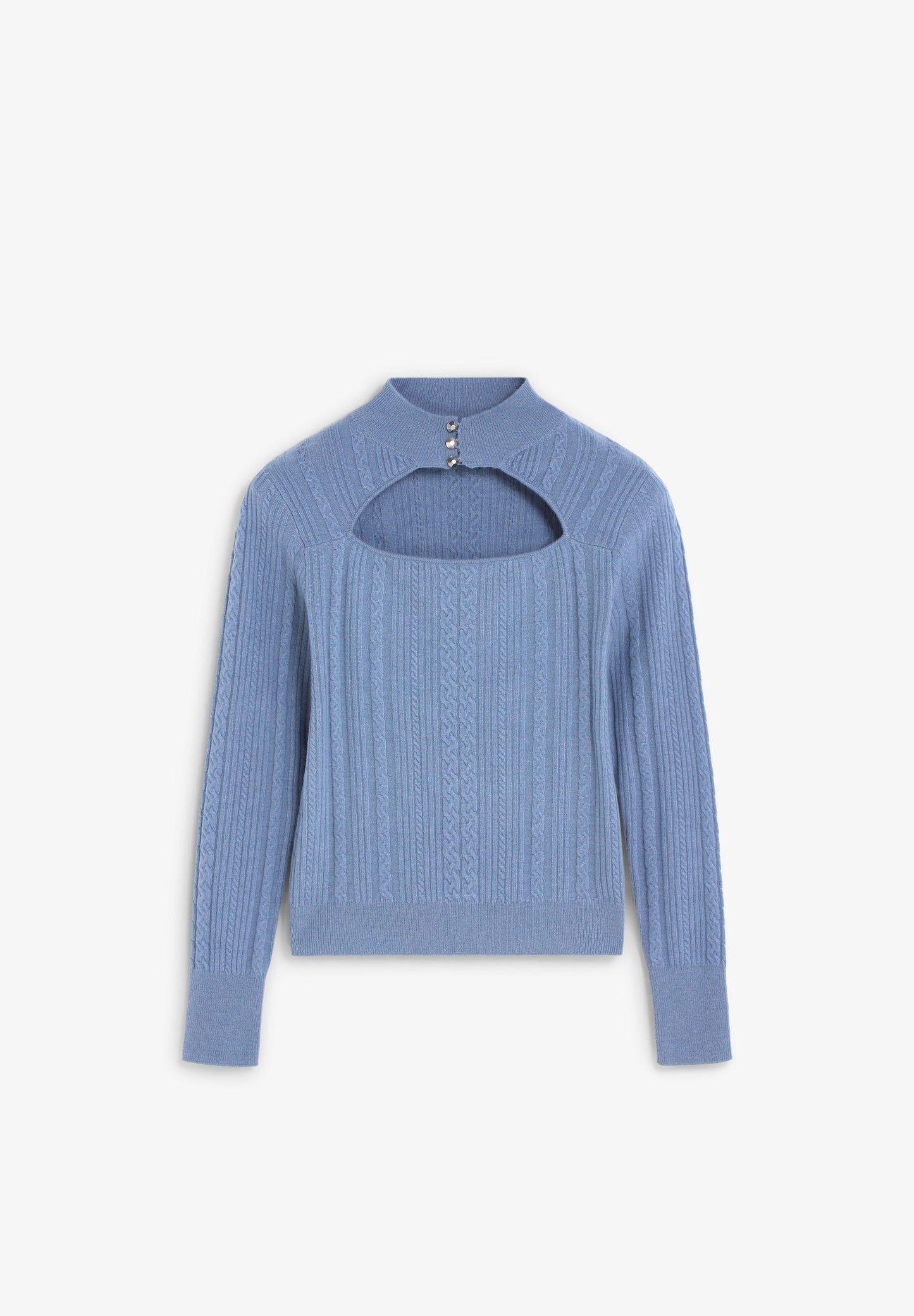 JERSEY CABLE KNIT ABERTURA