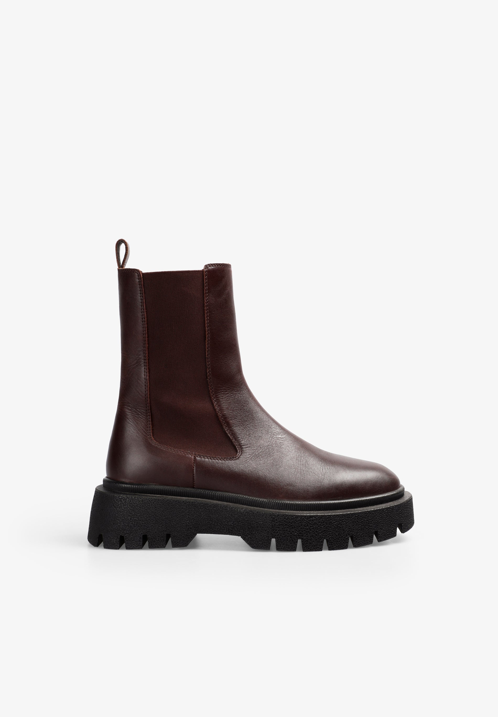 BOTAS CHELSEA PIEL BURDEOS