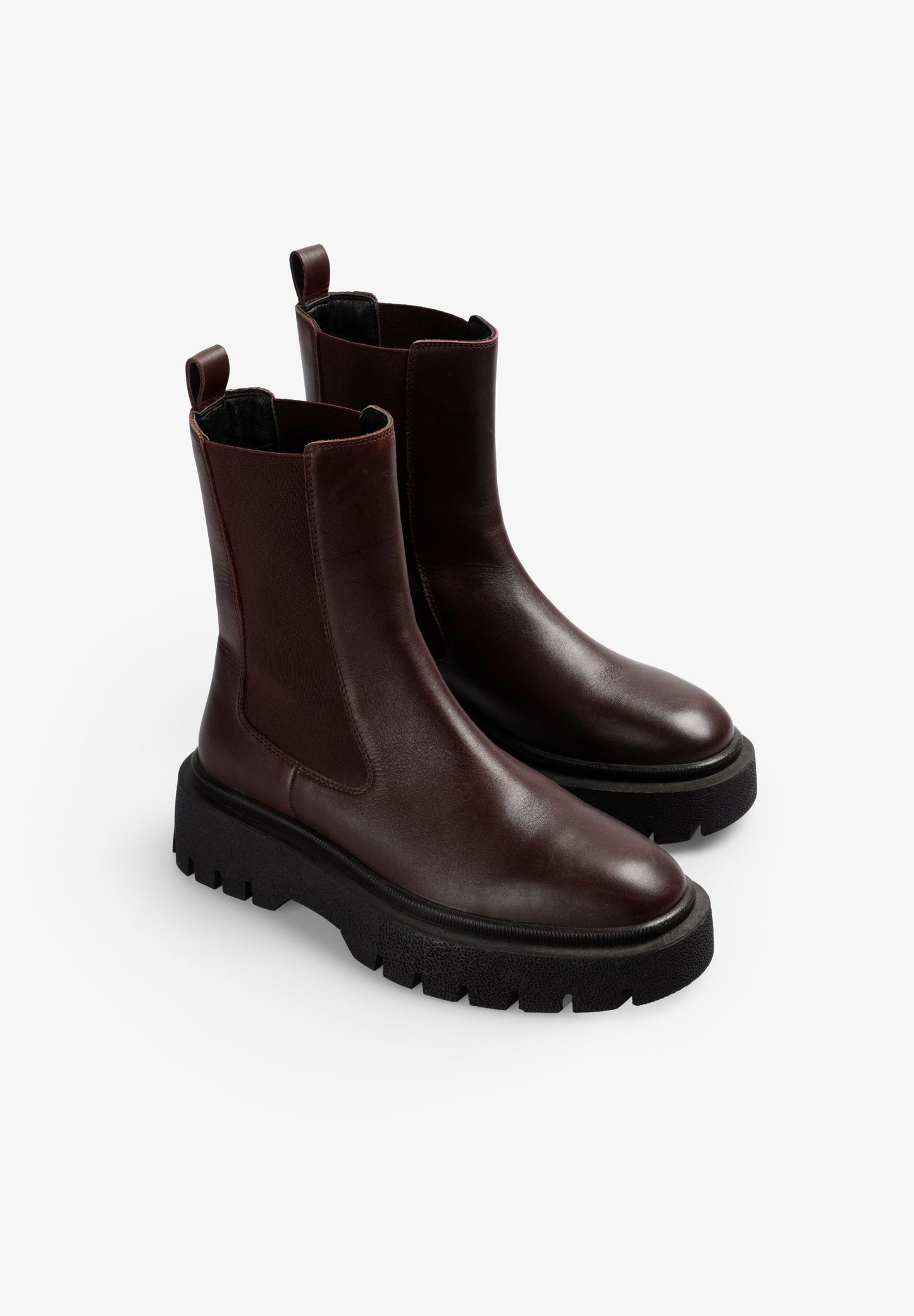 BOTAS CHELSEA PIEL BURDEOS
