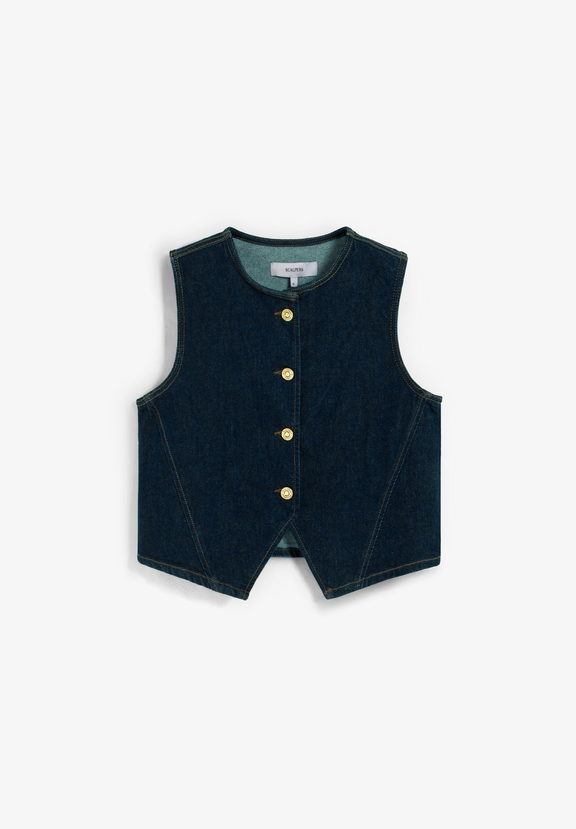 CHALECO DENIM CROPPED