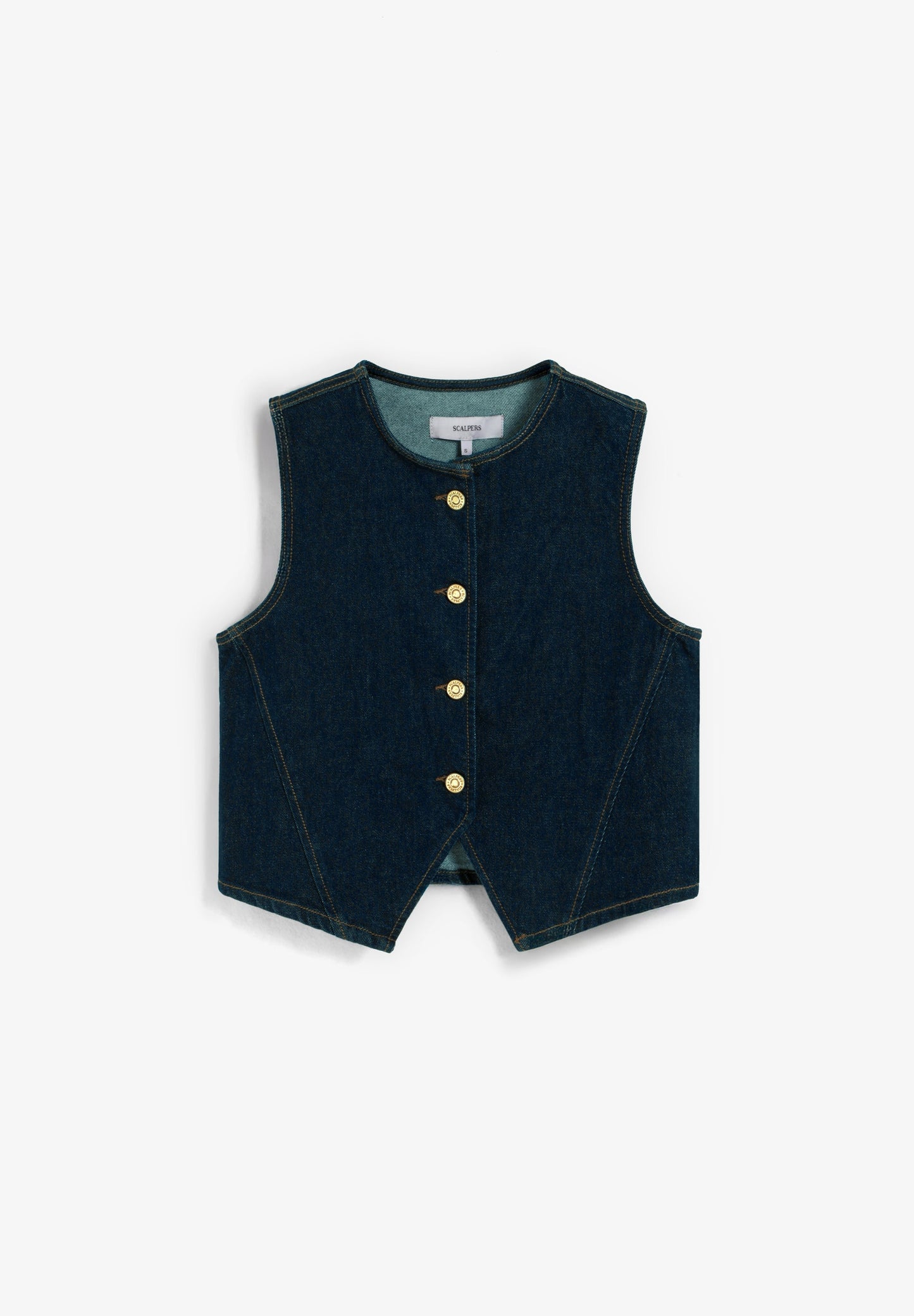 CHALECO DENIM CROPPED