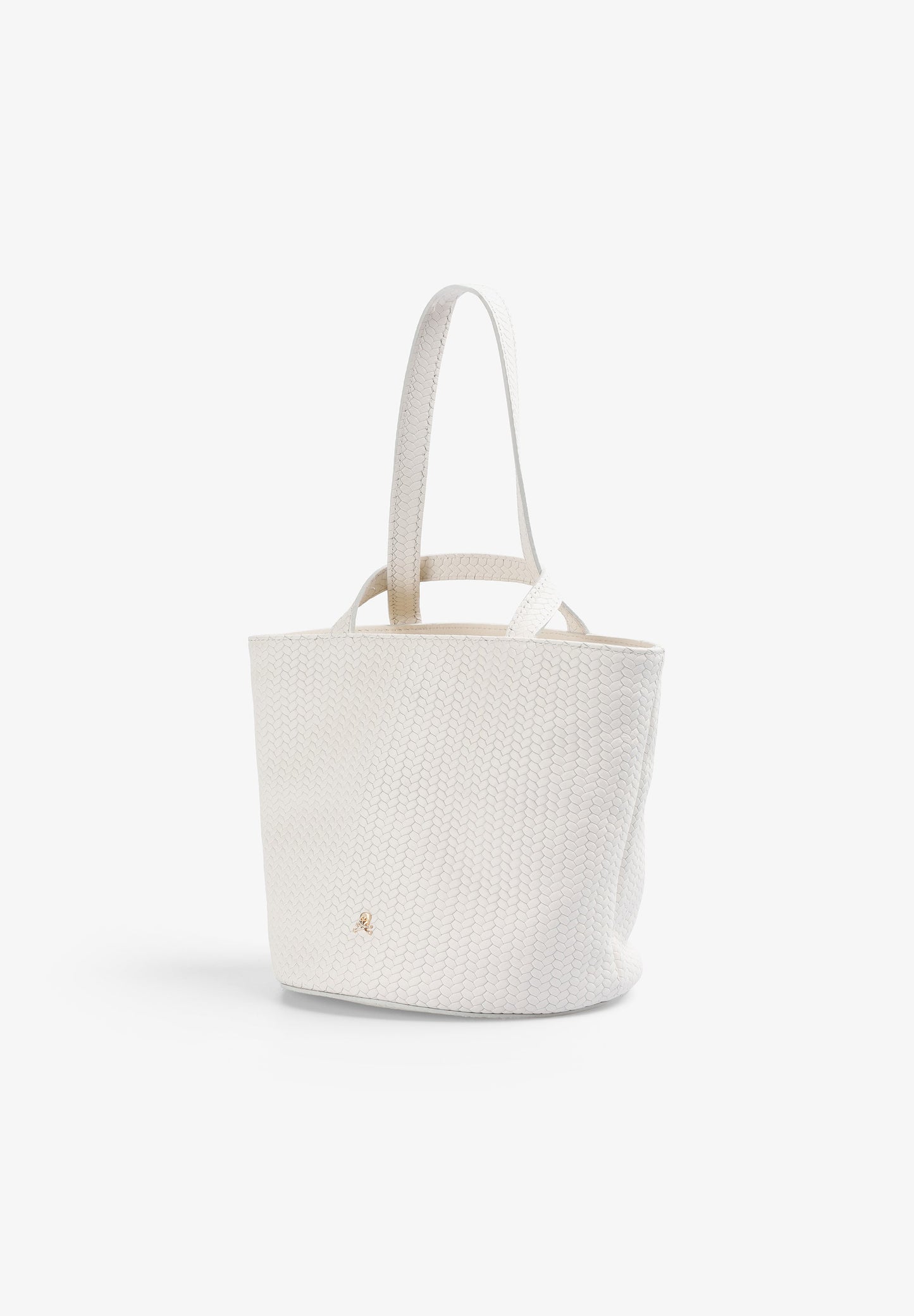 BOLSO MINI CUBO 100% PIEL TRENZADA
