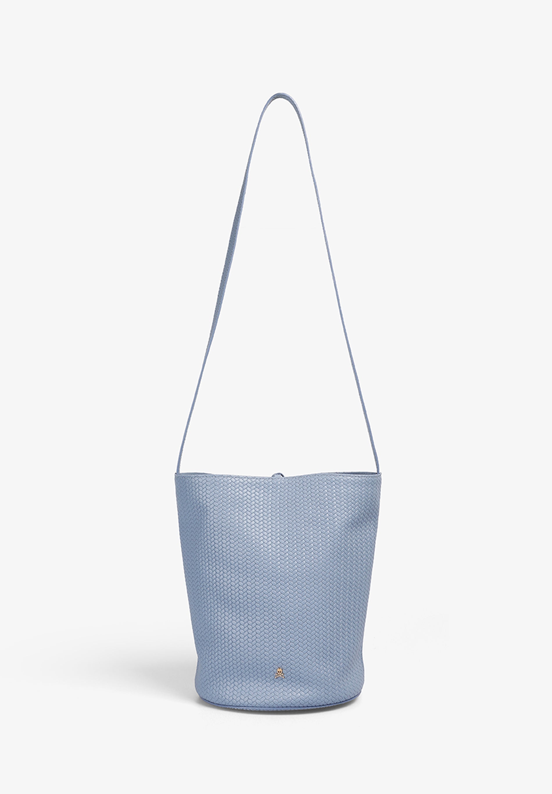 BOLSO CUBO 100% PIEL TRENZADO