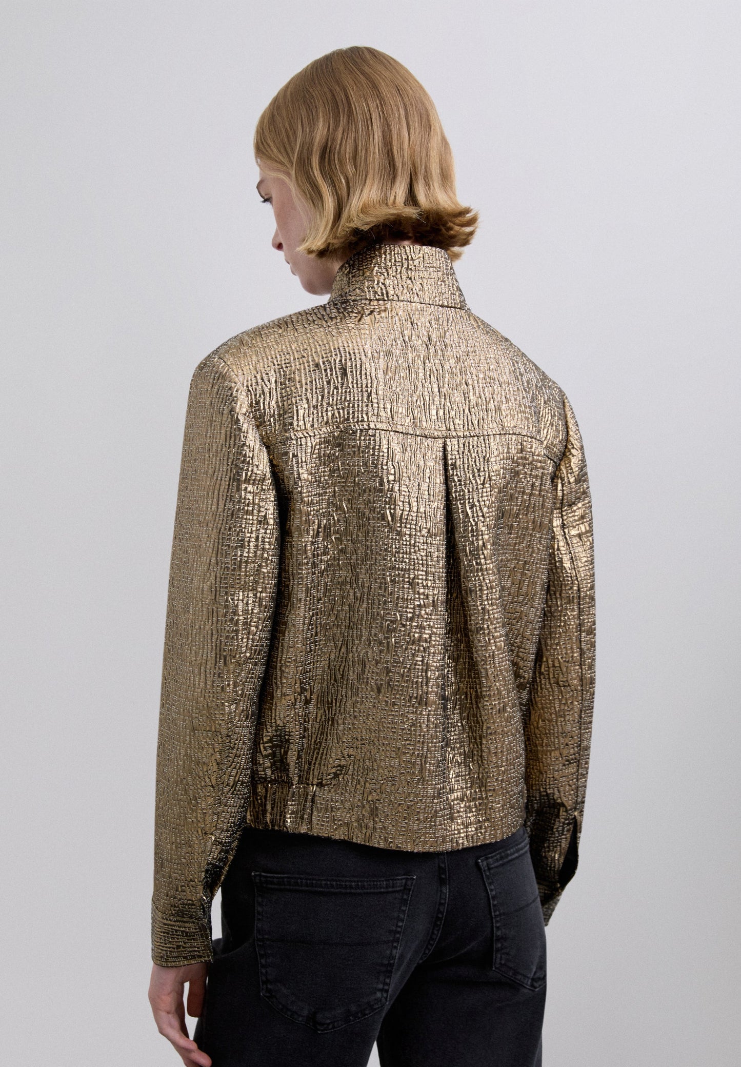CHAQUETA BOMBER JACQUARD