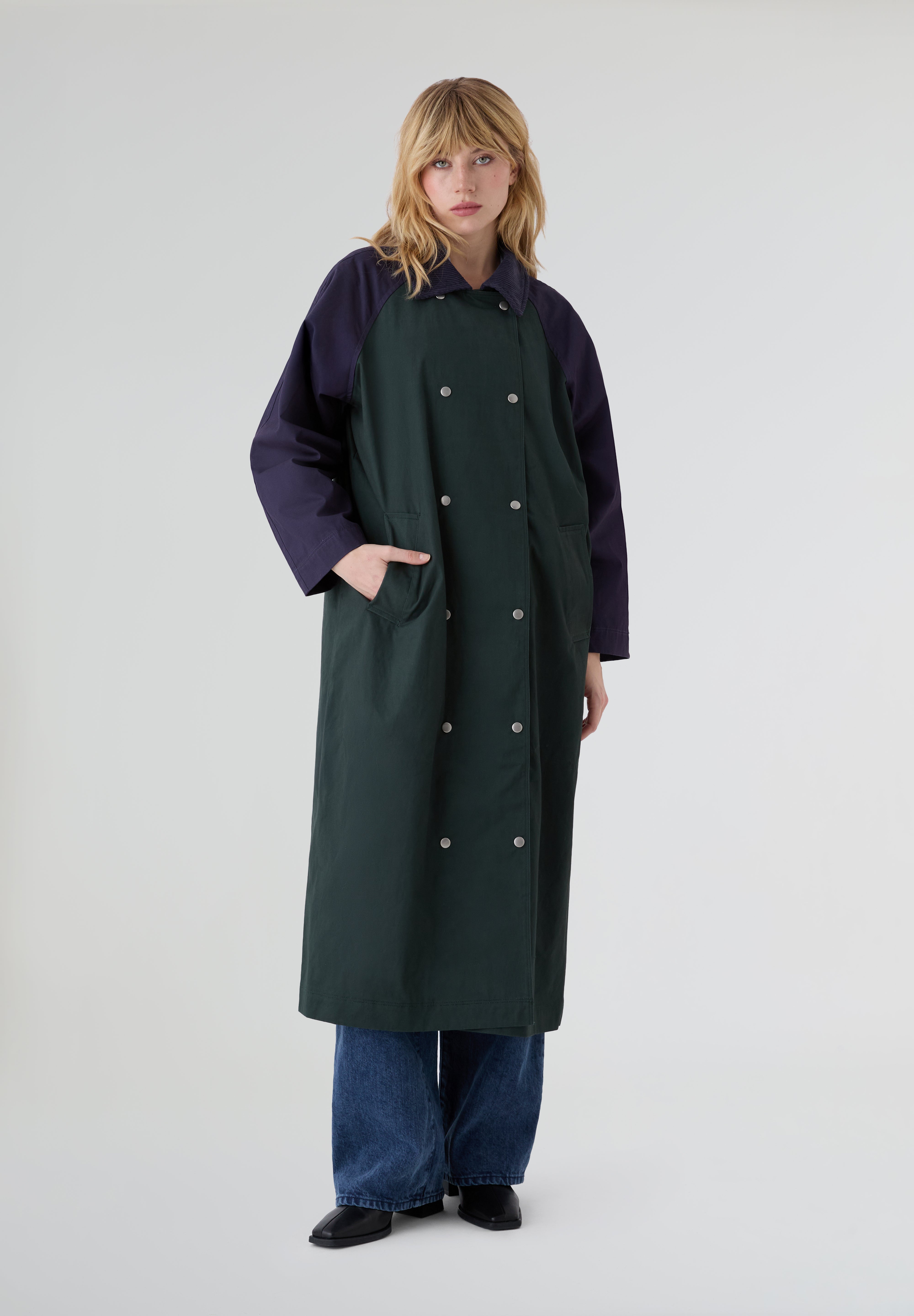 THE TINY BIG SISTER | GABARDINA COLOR BLOCKED