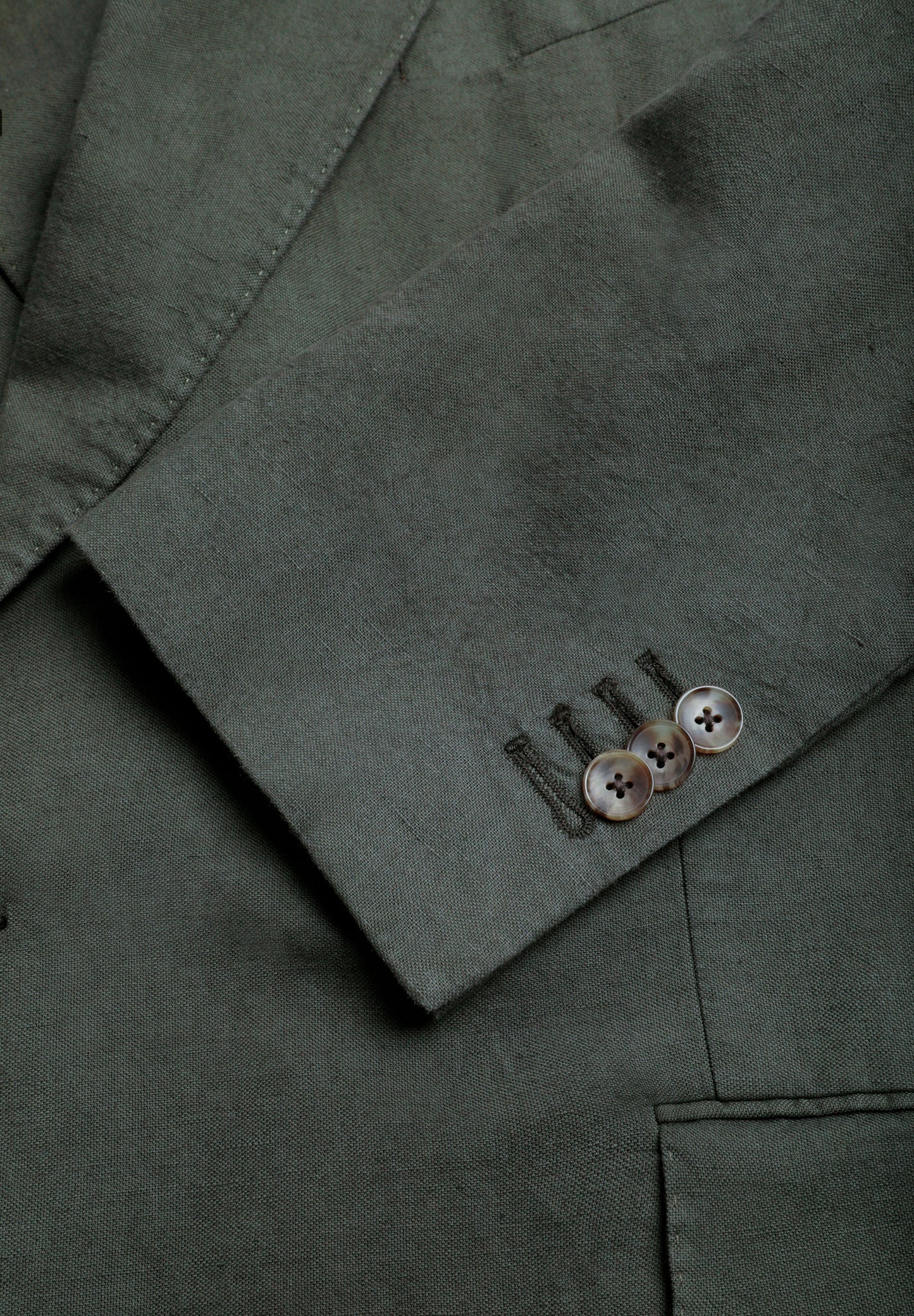 AMERICANA CRUZADA TRAJE LINO