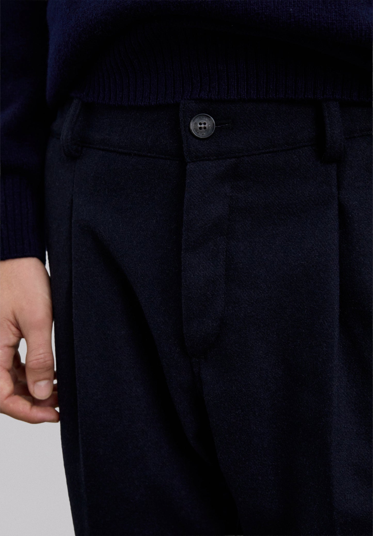PANTALÓN PINZA MEZCLA LANA