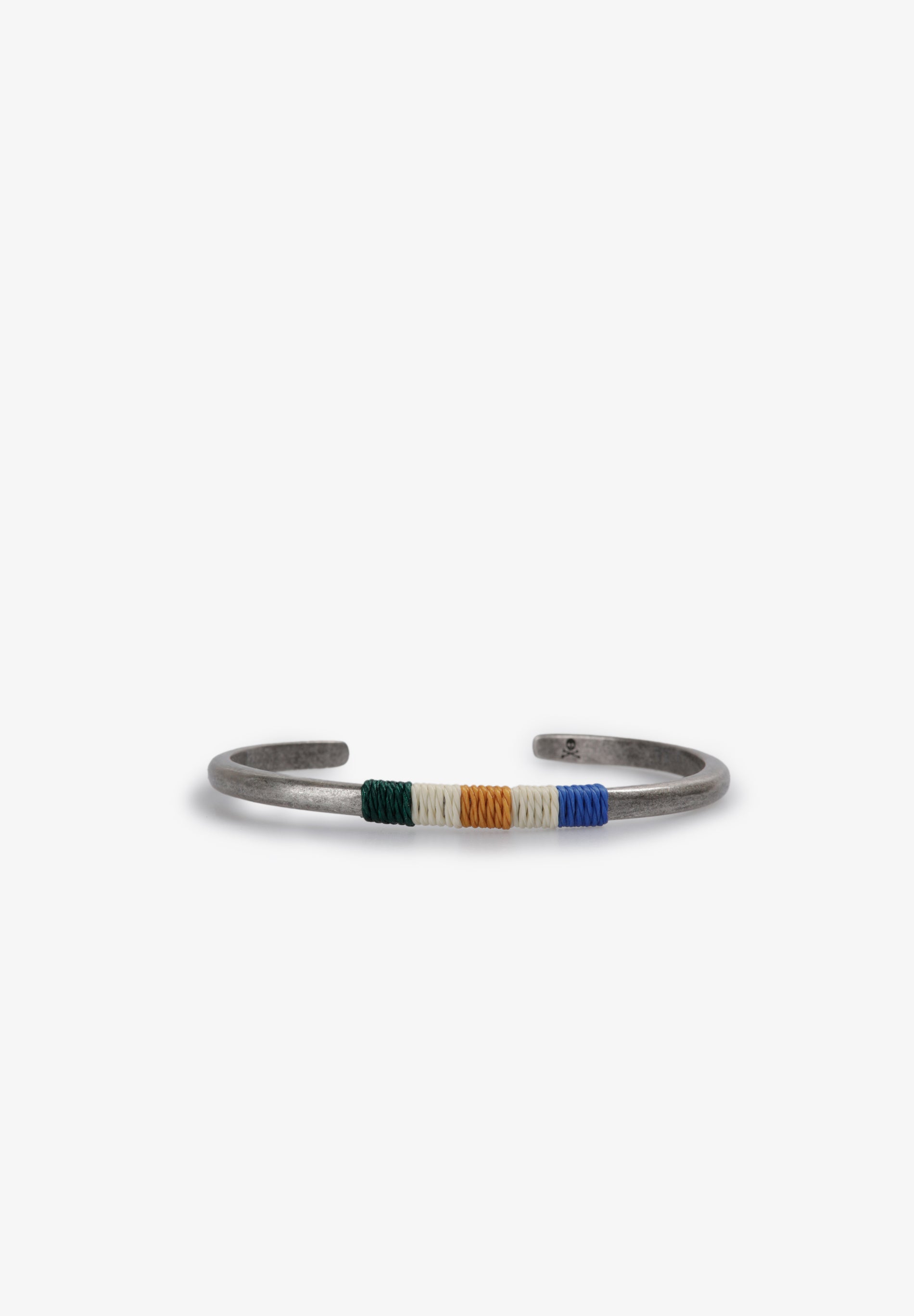 BRAZALETE METÁLICO DETALLE CORDÓN