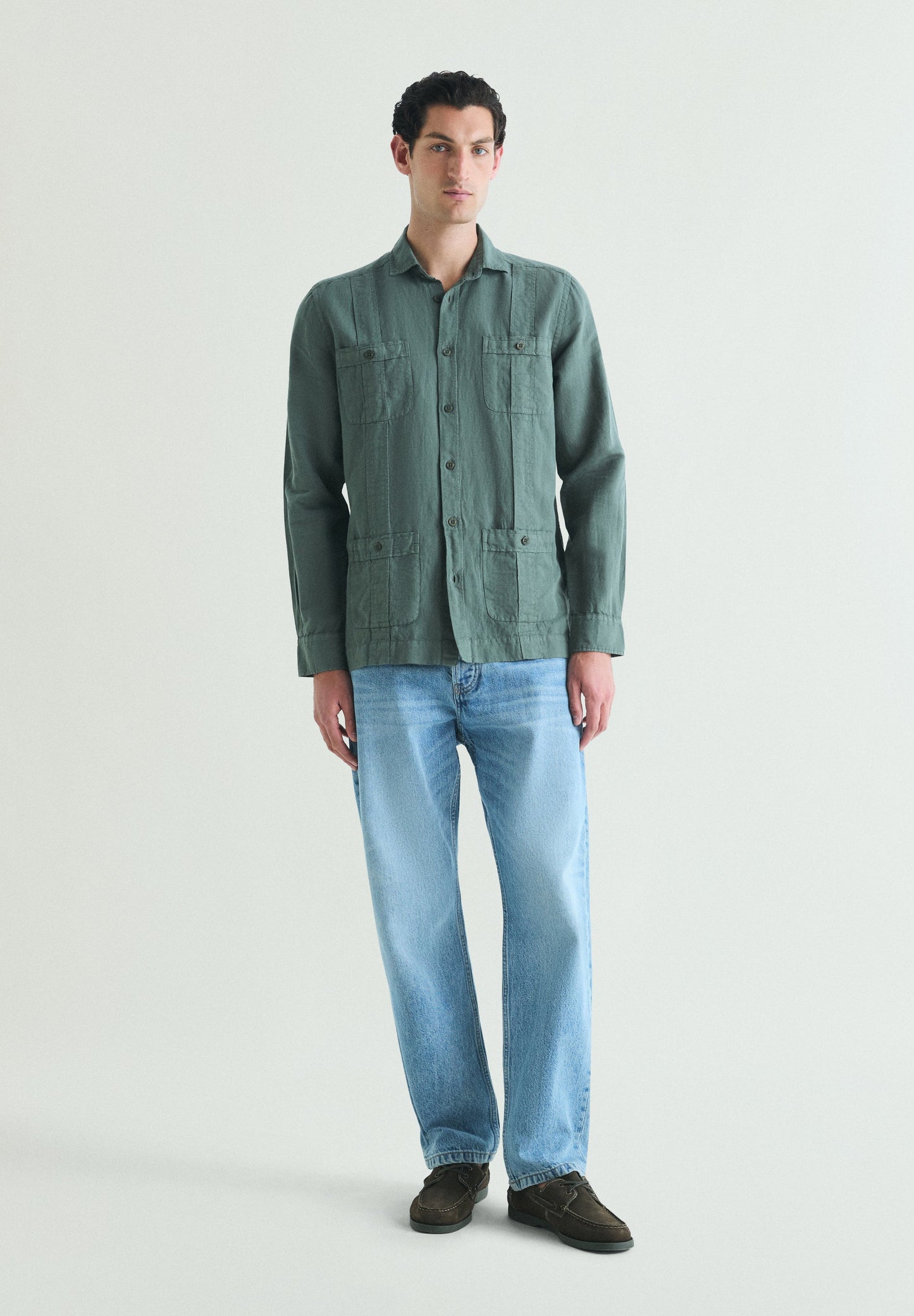 CAMISA GUAYABERA LINO