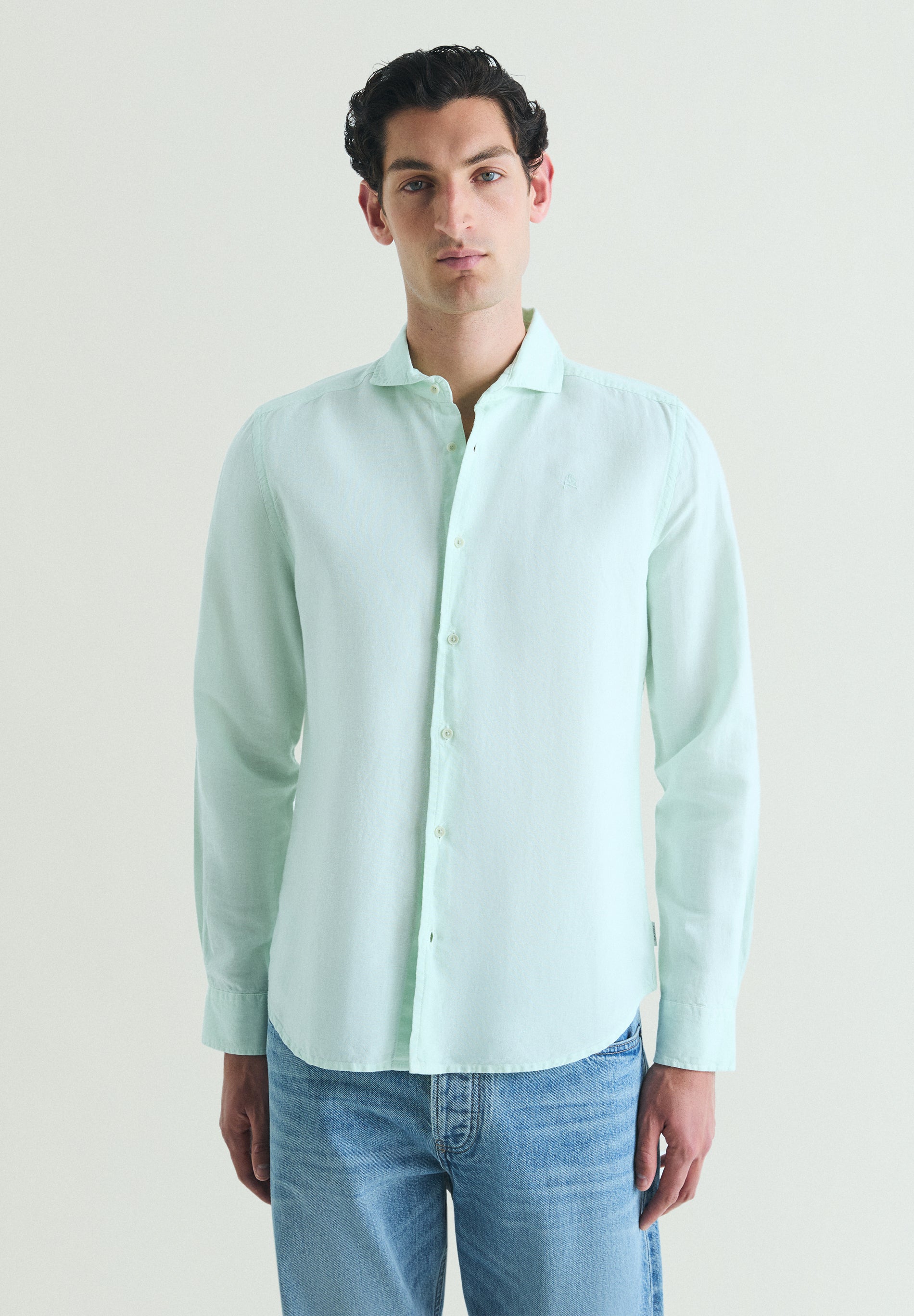 CAMISA LINO CALAVERA