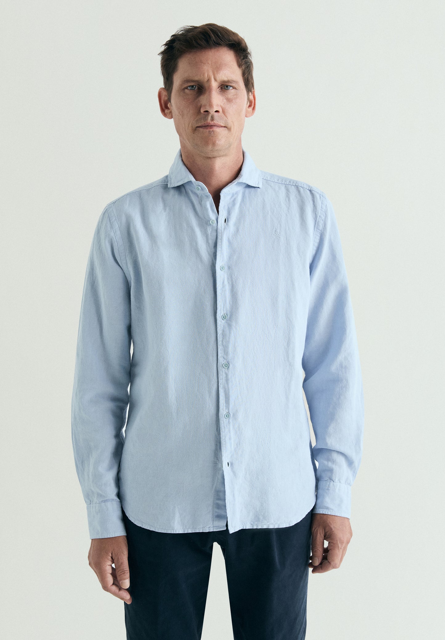 CAMISA LINO CALAVERA