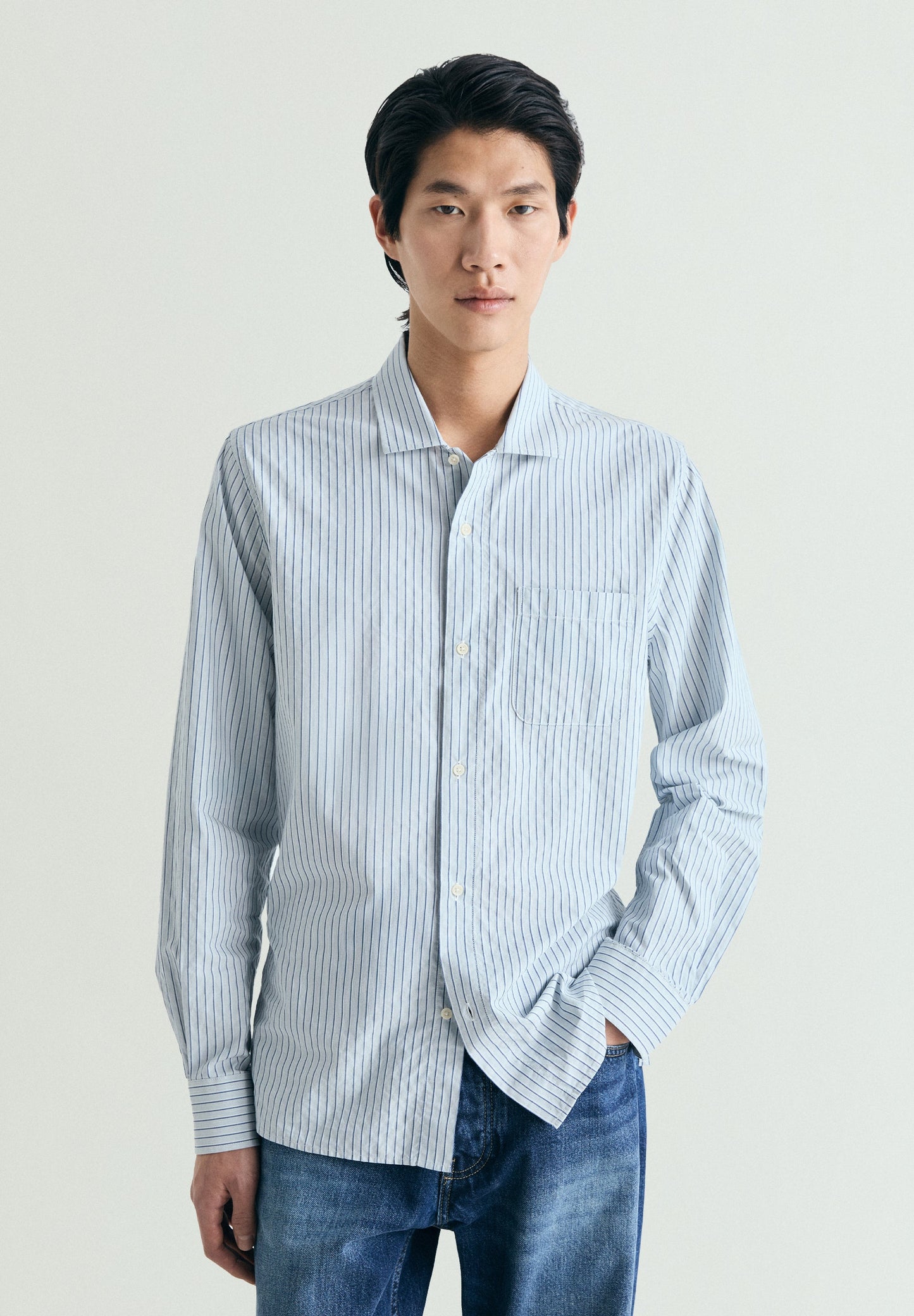 CAMISA RAYAS BOLSILLO