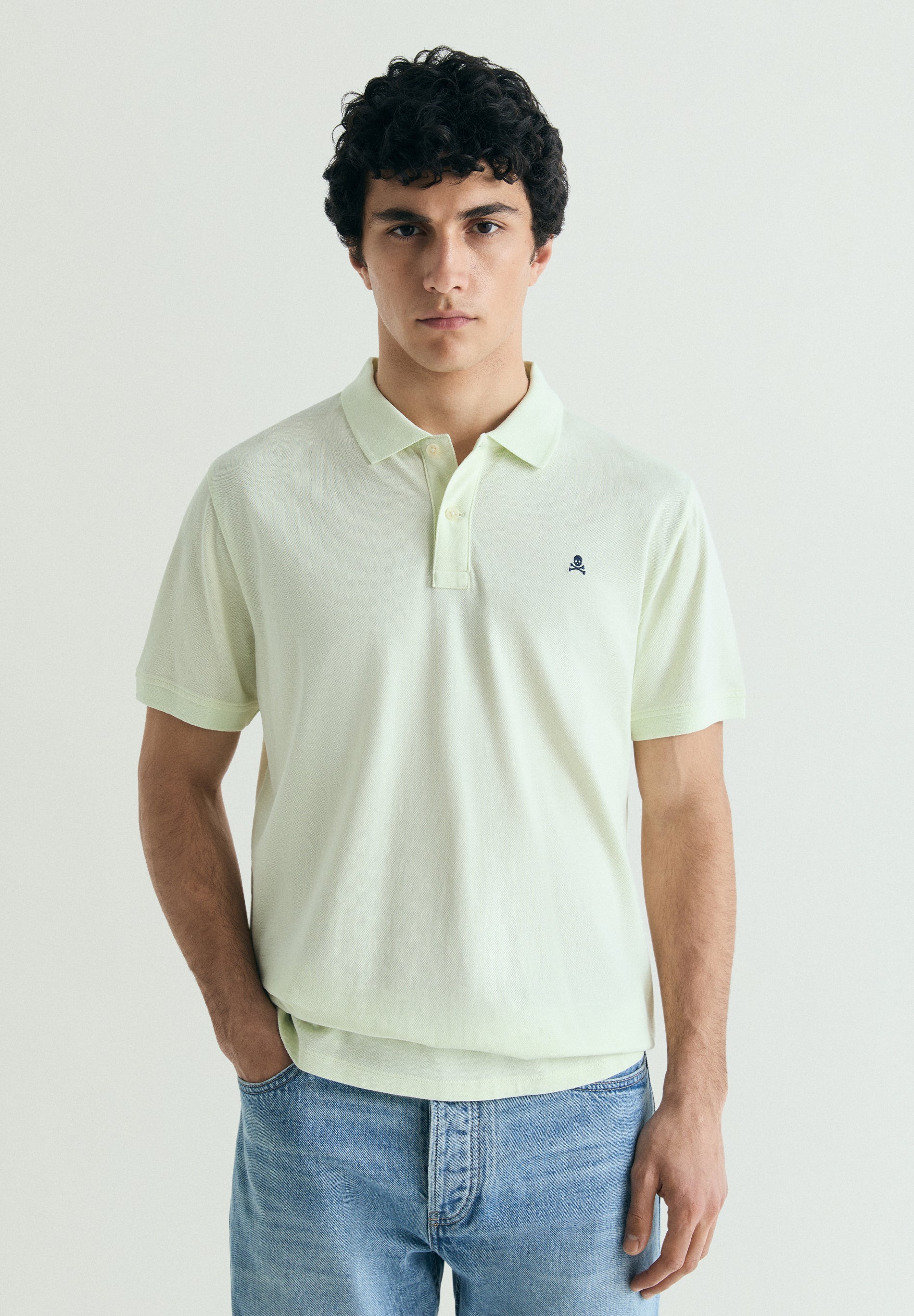 POLO PIQUÉ CALAVERA CONTRASTE