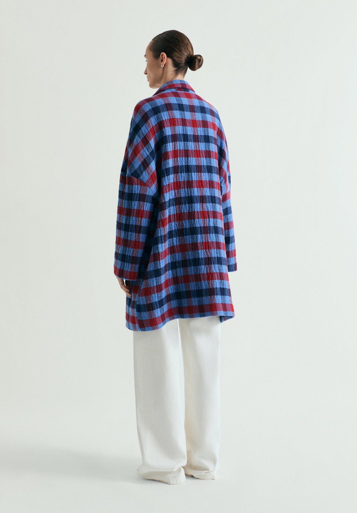 ABRIGO PAÑO CUADROS