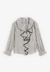 BLUSA ALGODÓN CUADROS VOLANTE