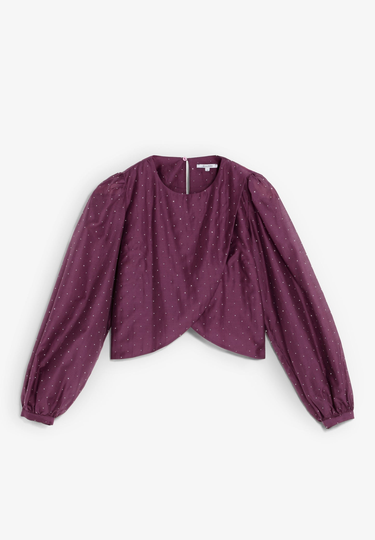 BLUSA SATINADA STRASS