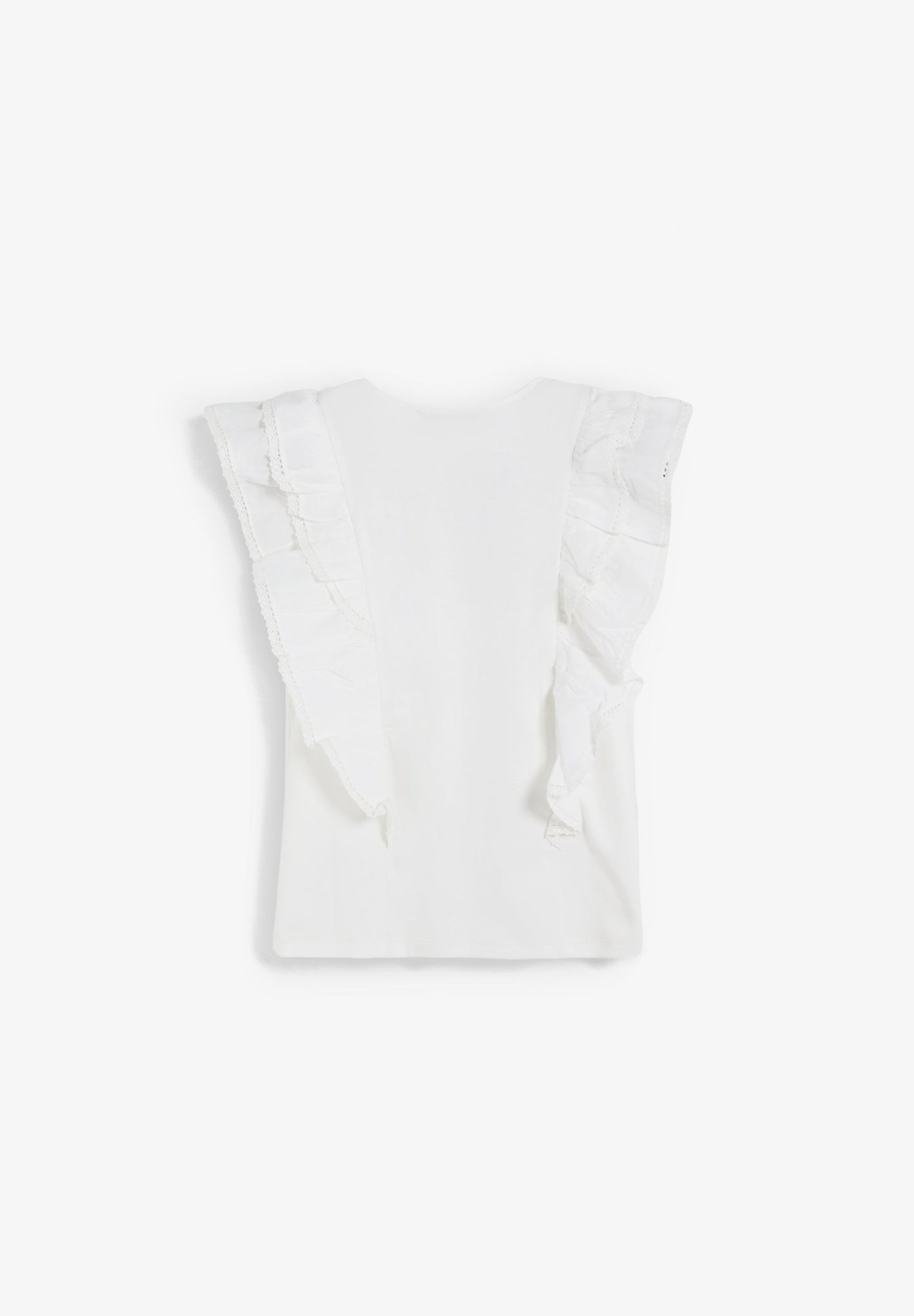 CAMISETA ALGODÓN VOLANTES