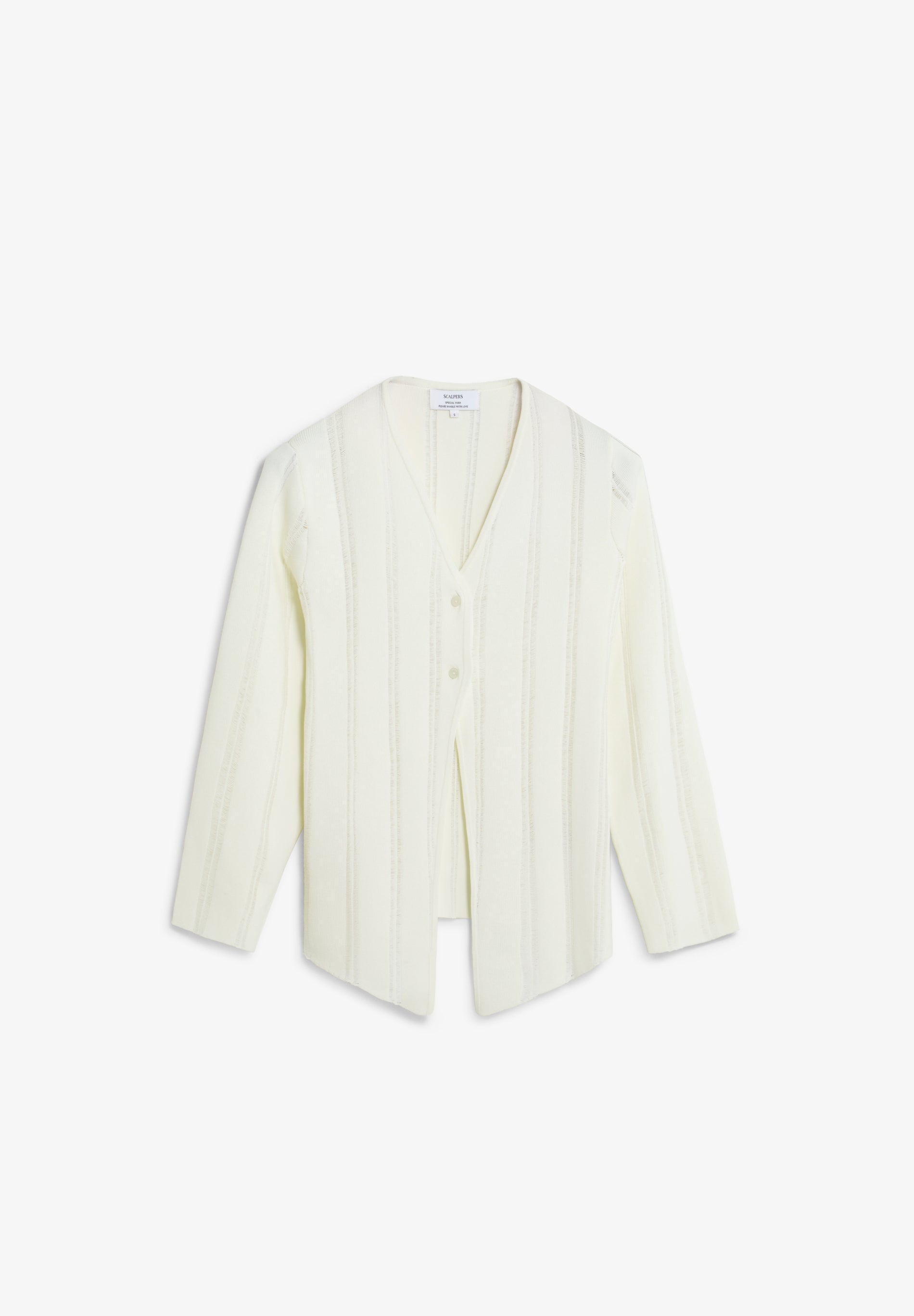 CÁRDIGAN PUNTO SESGADO