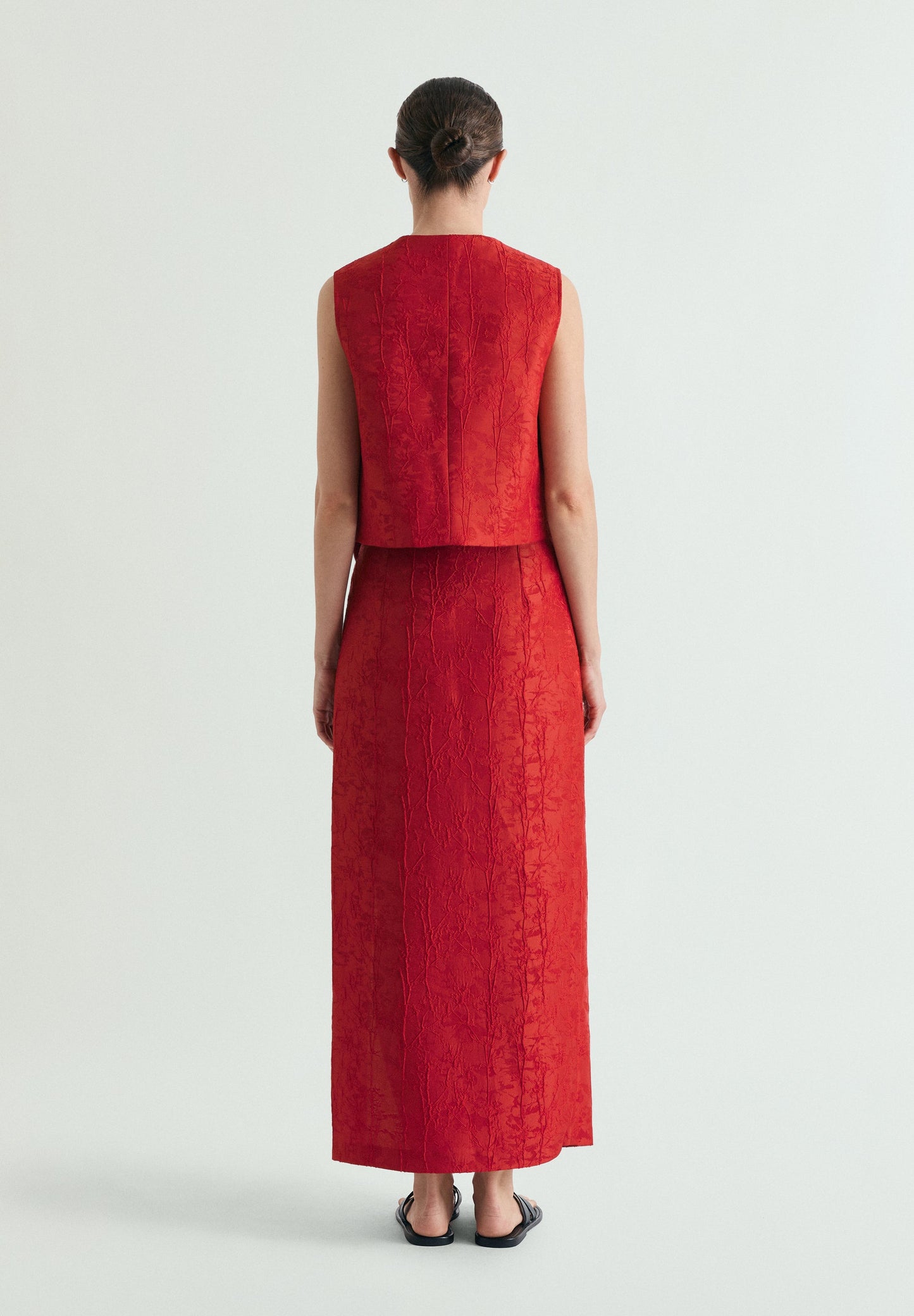 FALDA BROCADO ABERTURA