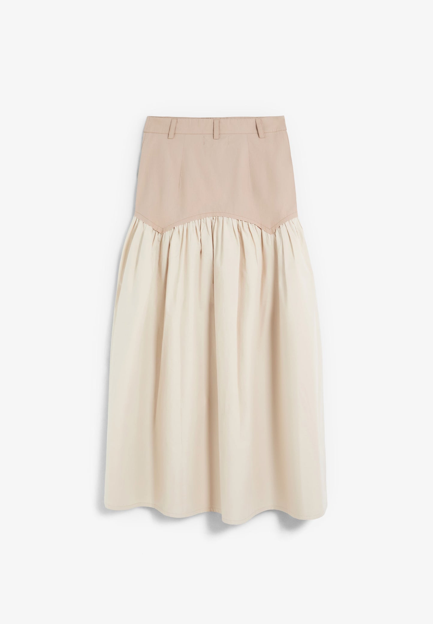 FALDA MIDI CONTRASTE