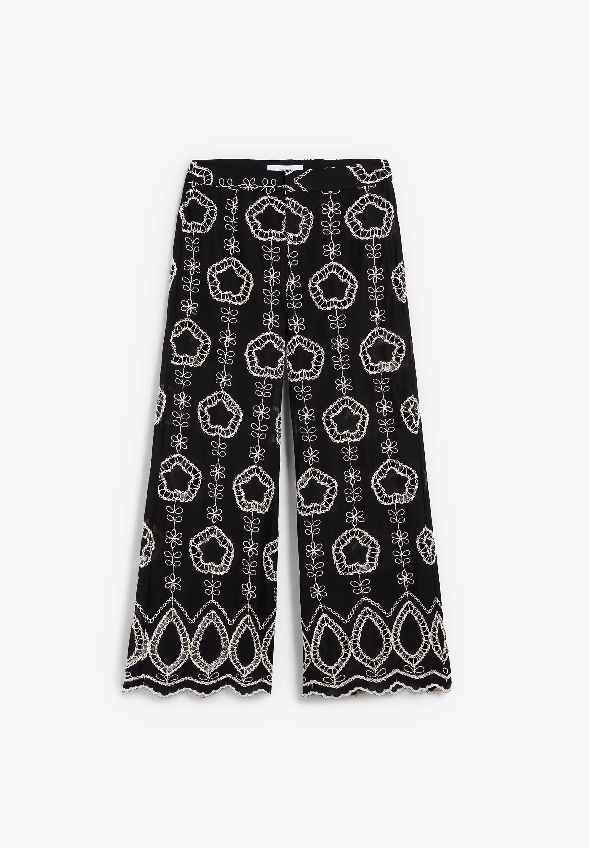 PANTALÓN BORDADOS CONTRASTE