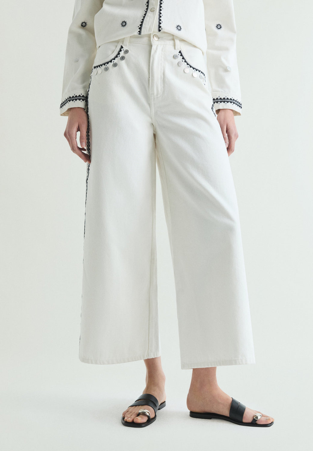 JEANS BORDADO CONTRASTE - Scalpers