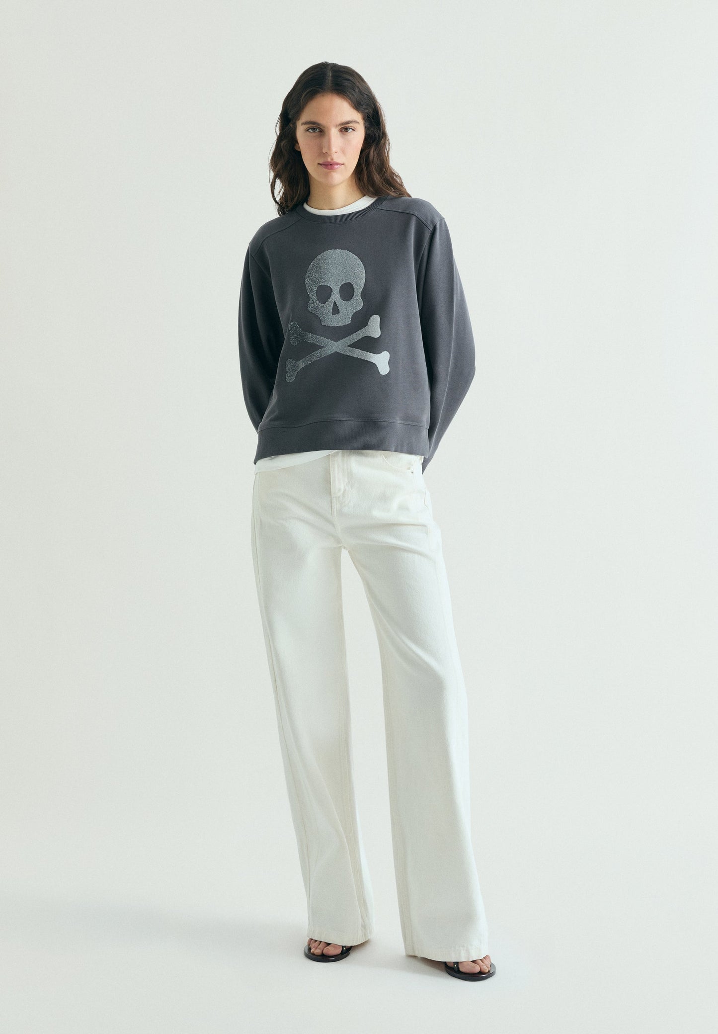 SUDADERA CALAVERA GLITTER