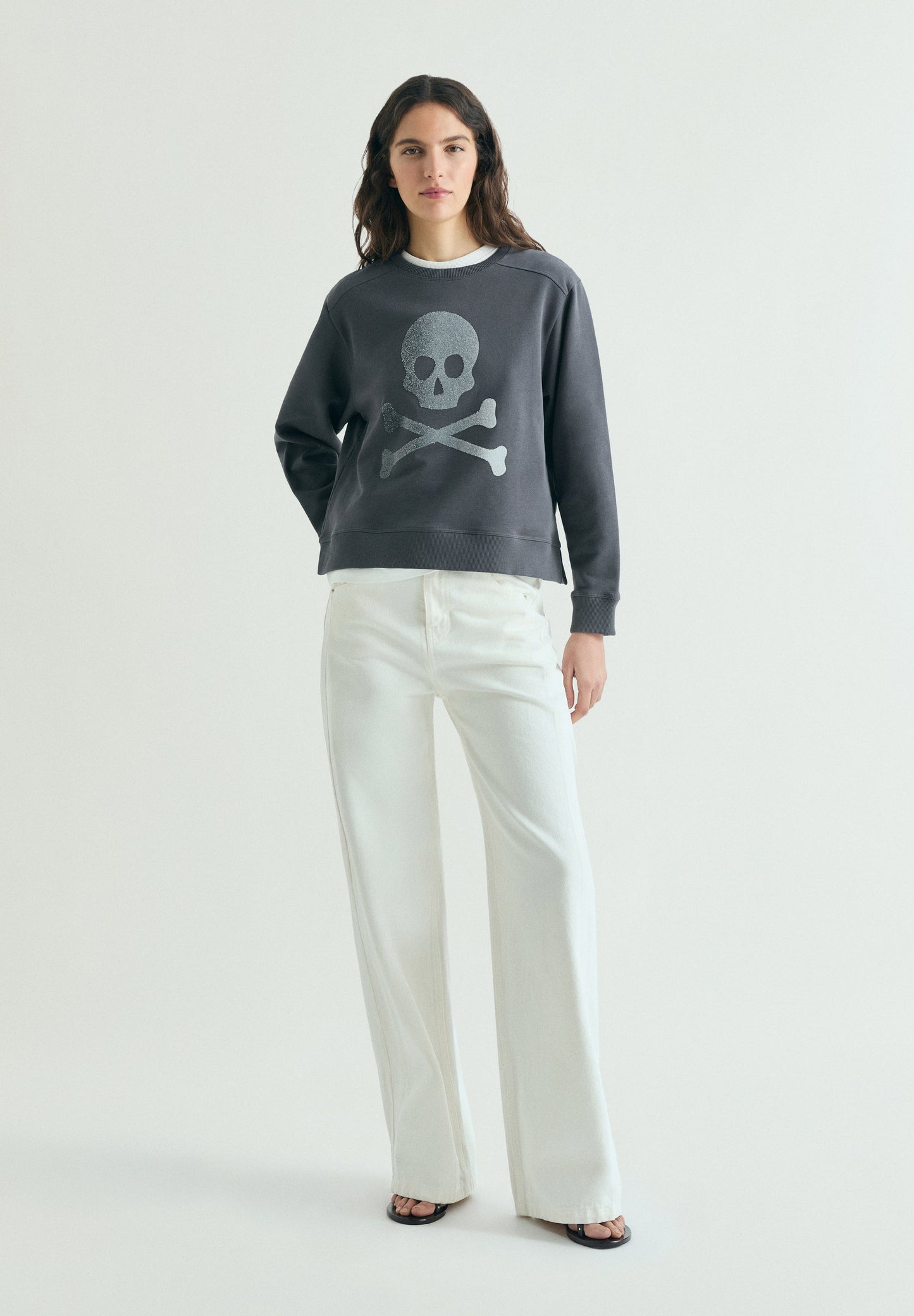 SUDADERA CALAVERA GLITTER