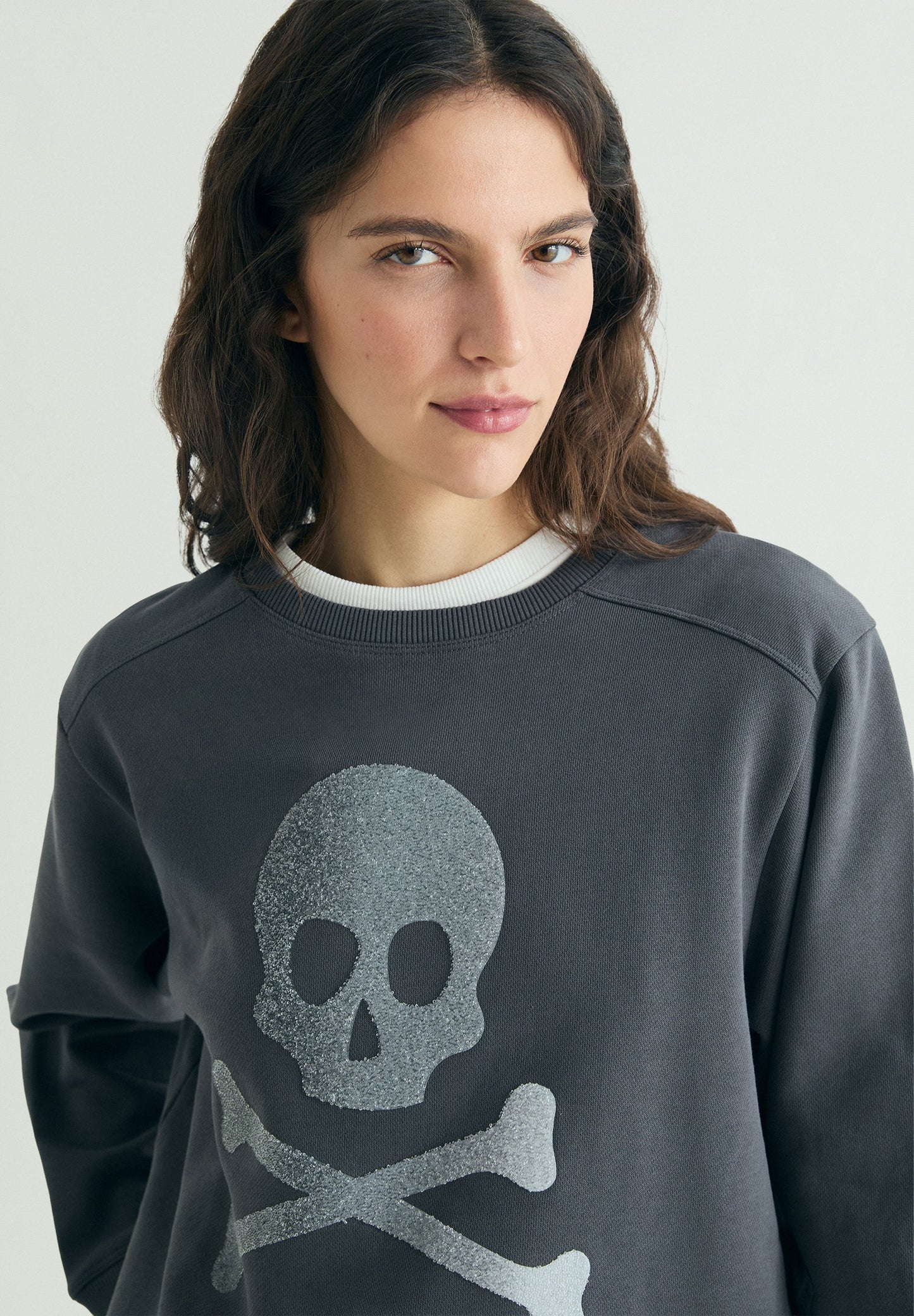 SUDADERA CALAVERA GLITTER