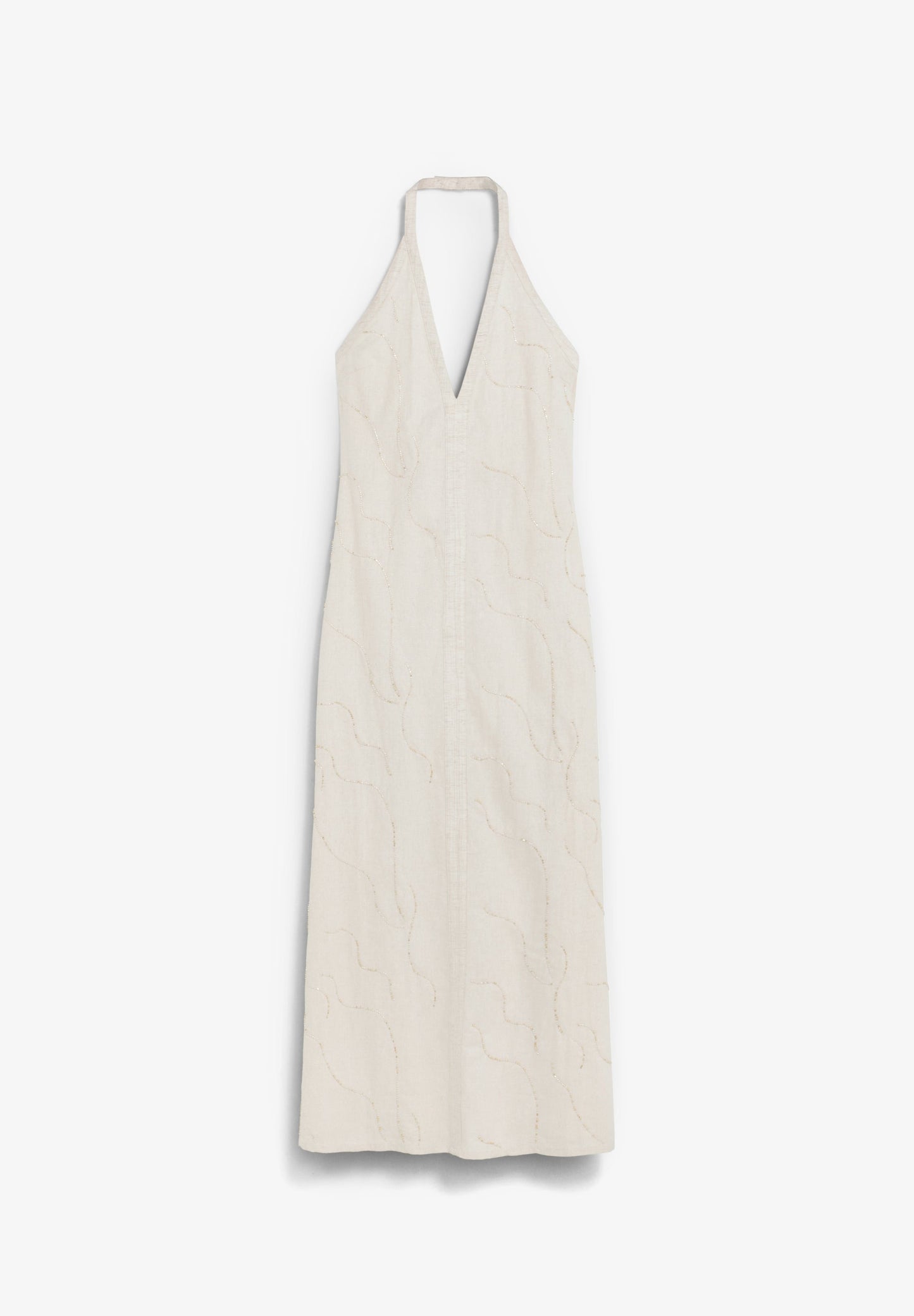 VESTIDO HALTER ABALORIOS