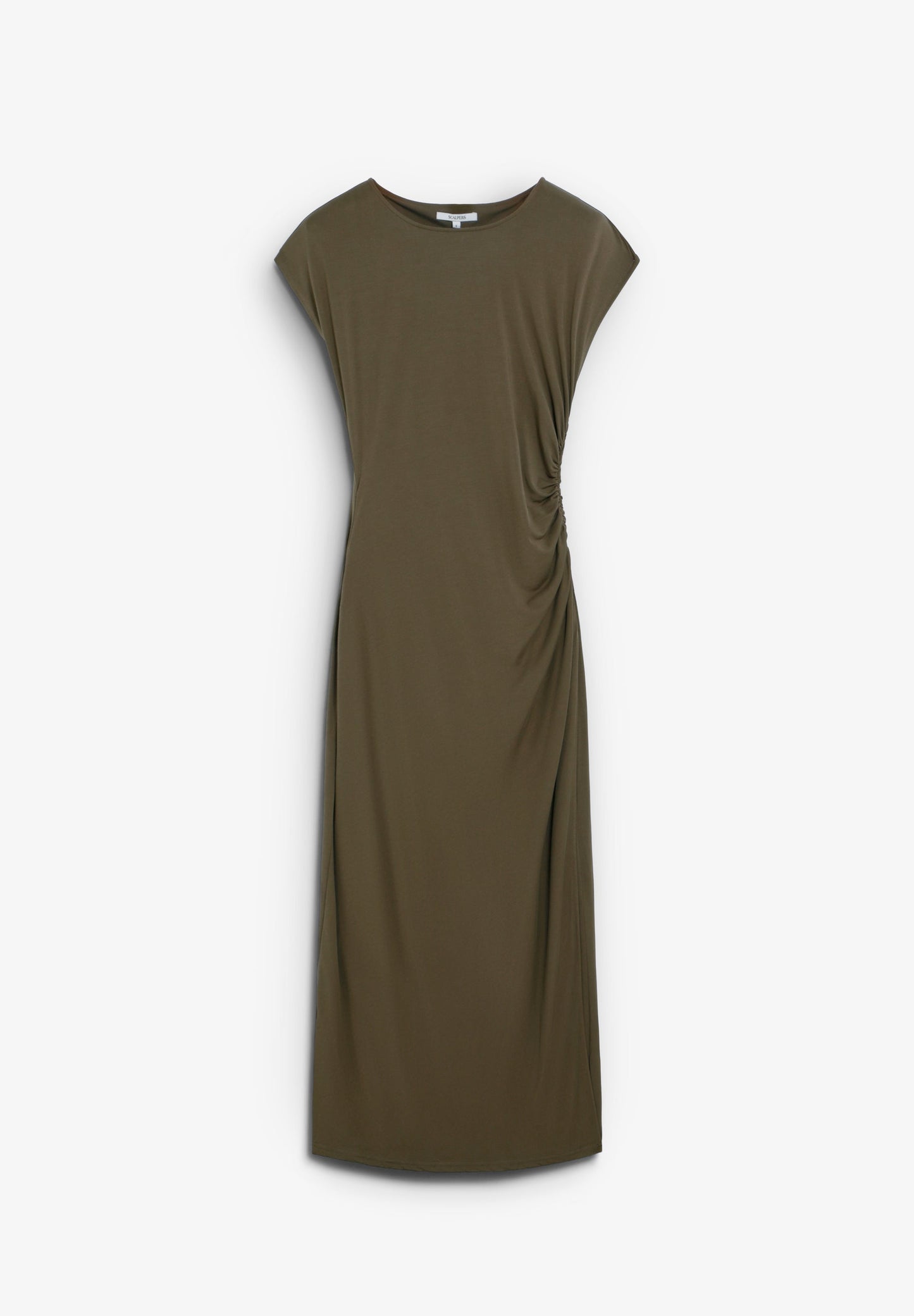 VESTIDO CUPRO DRAPEADO