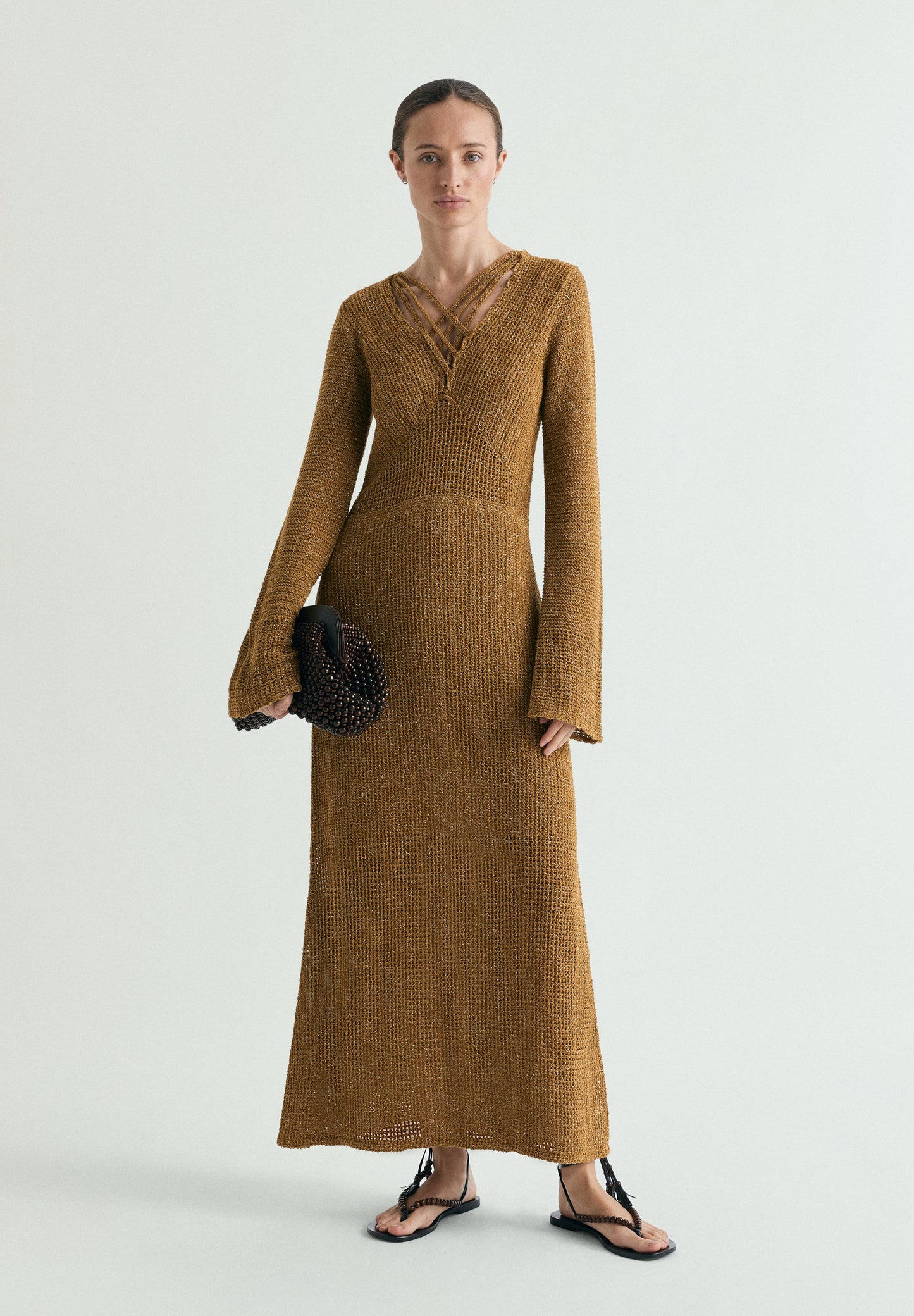 VESTIDO PUNTO HILO METALIZADO