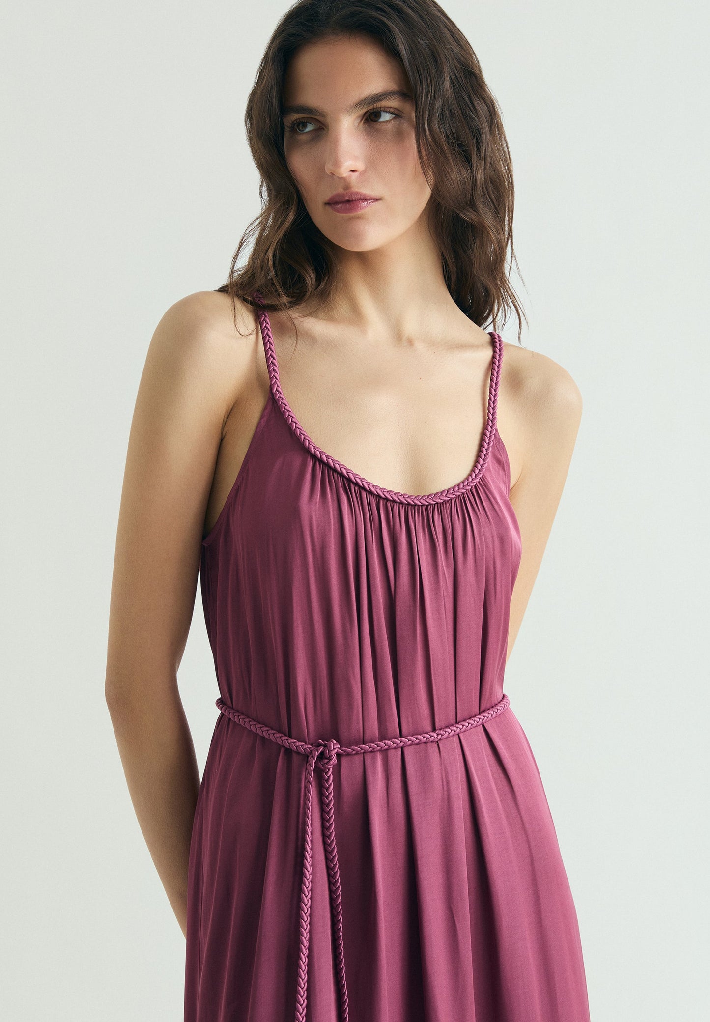 VESTIDO CINTURILLA TRENZADA