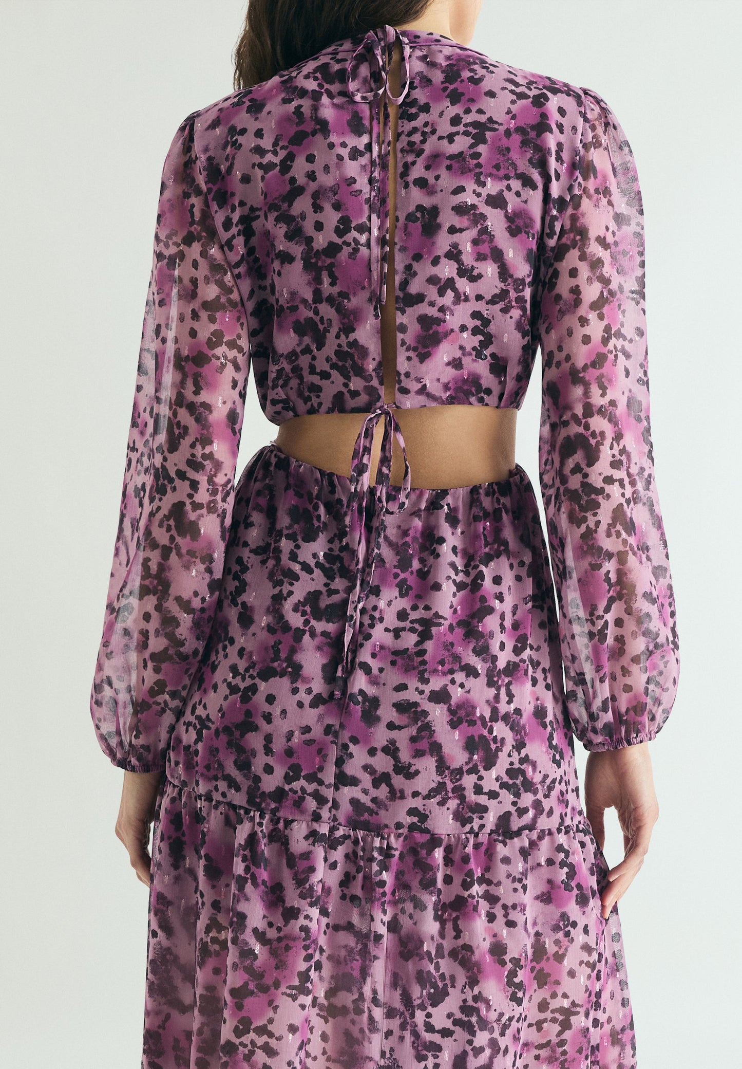 VESTIDO MIDI PRINT ABERTURAS