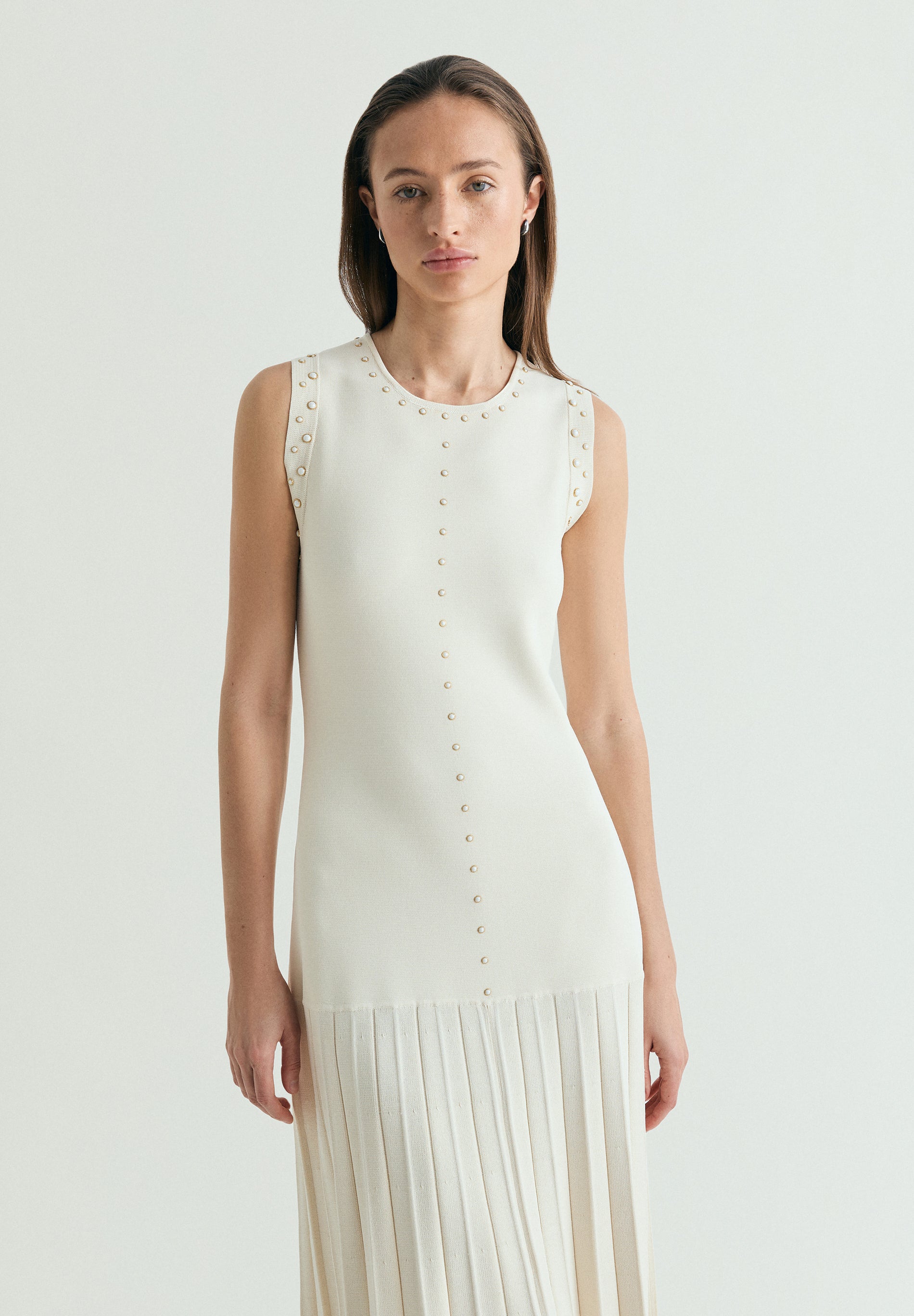 VESTIDO MIDI STUDS