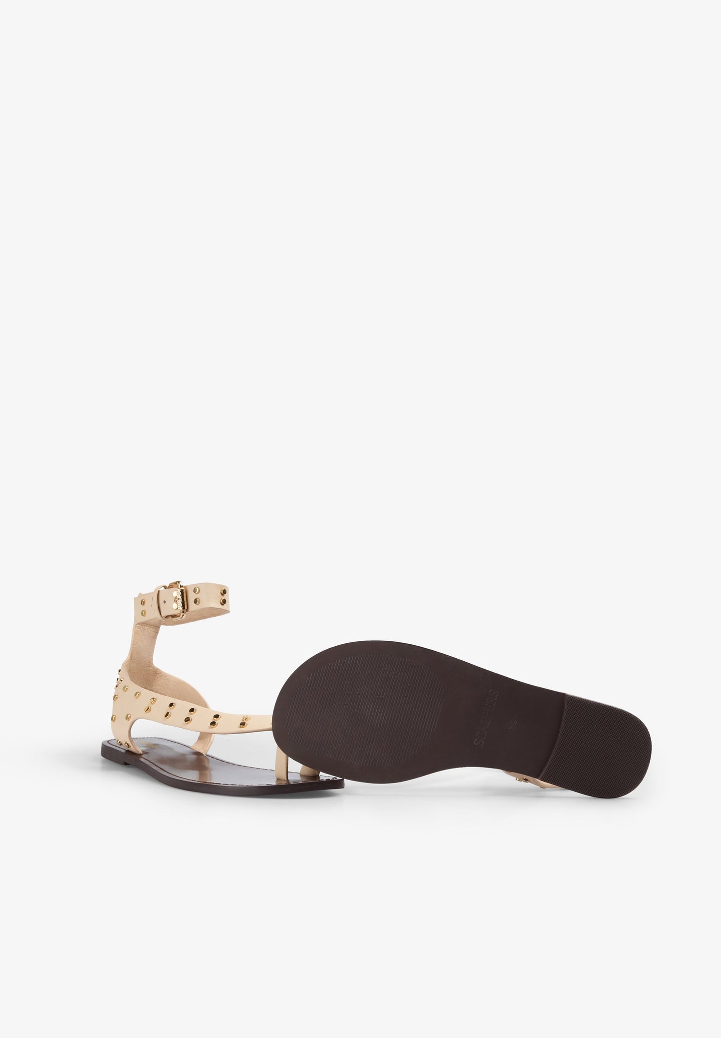 SANDALIAS PIEL TACHUELAS