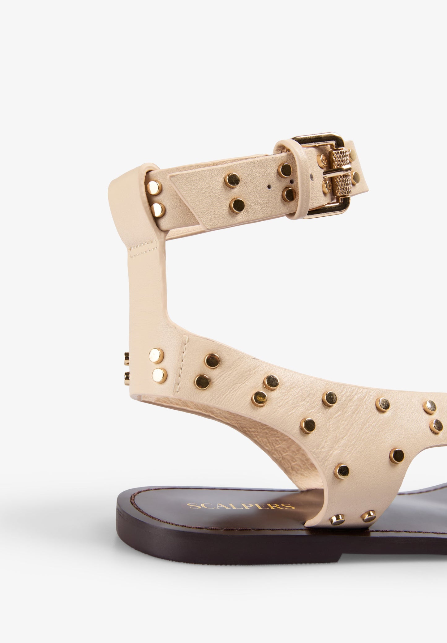 SANDALIAS PIEL TACHUELAS