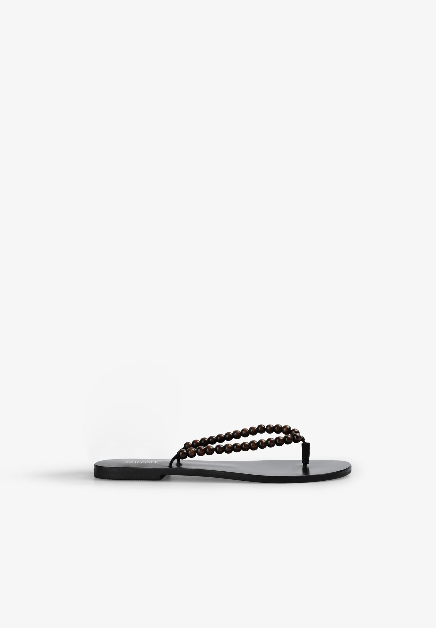 SANDALIAS PIEL CUENTAS