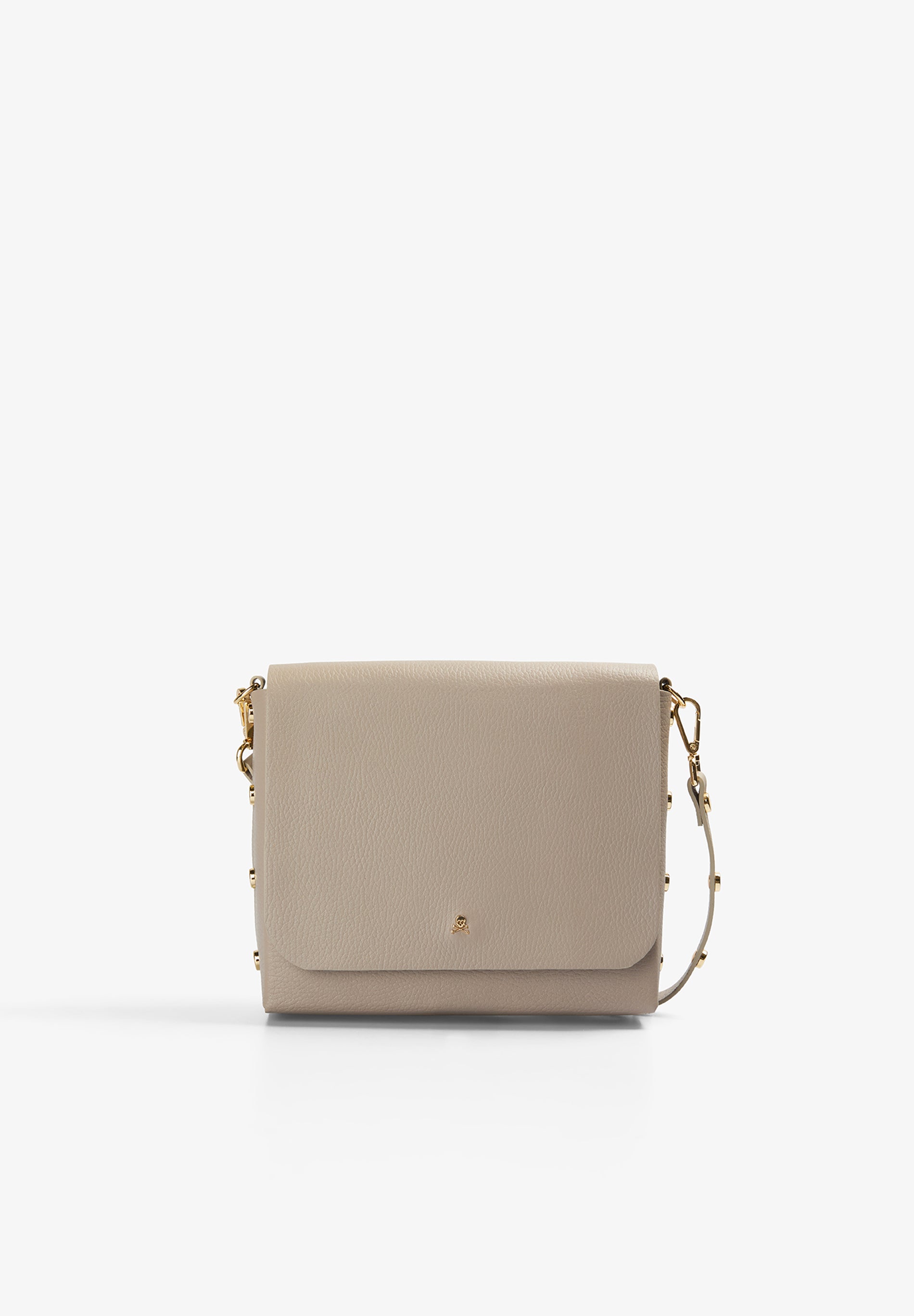 BOLSO DE PIEL CON APLIQUES