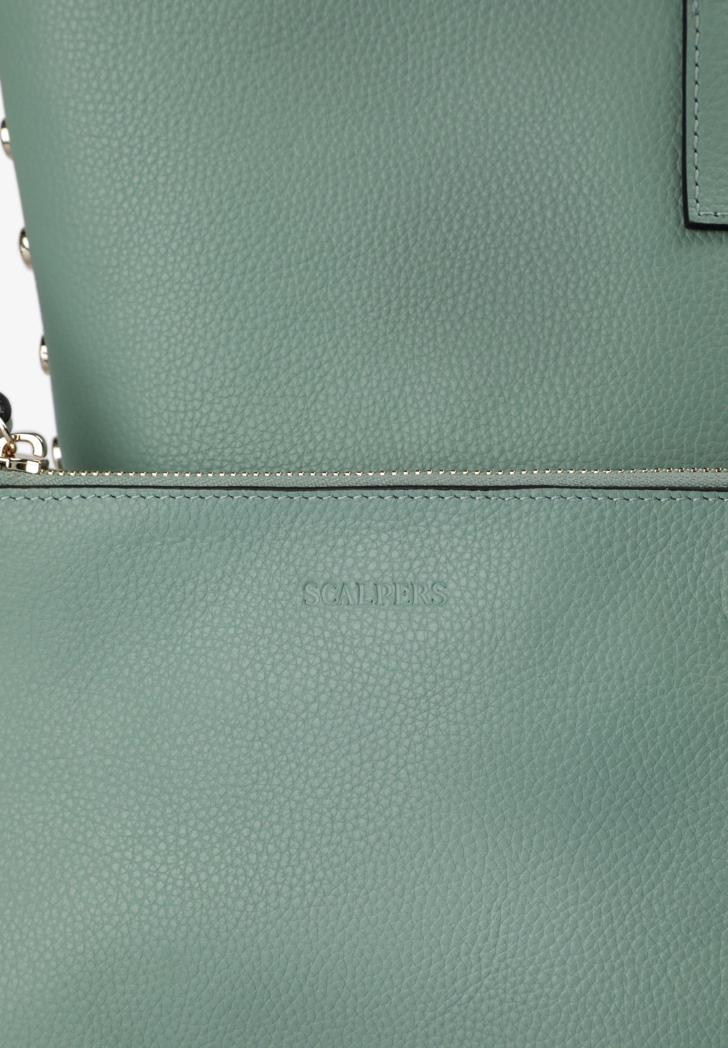 BOLSO PIEL SHOPPER APLIQUES
