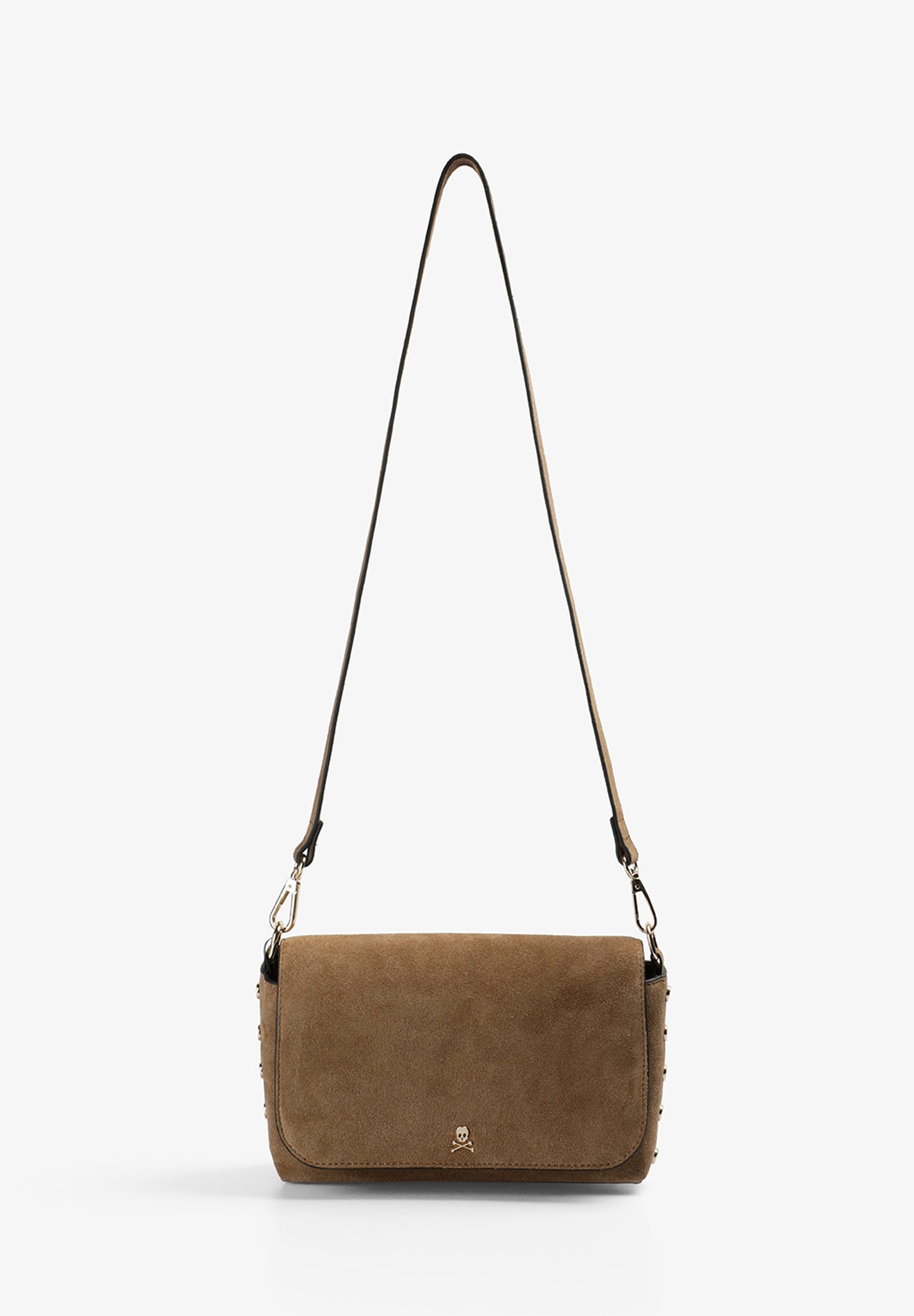 BOLSO BANDOLERA ANTE TACHUELAS