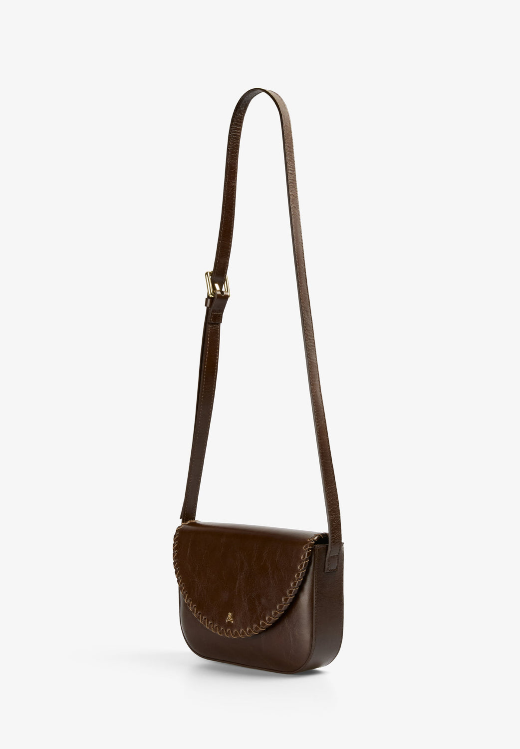 BOLSO BANDOLERA PIEL TRENZADA - Scalpers