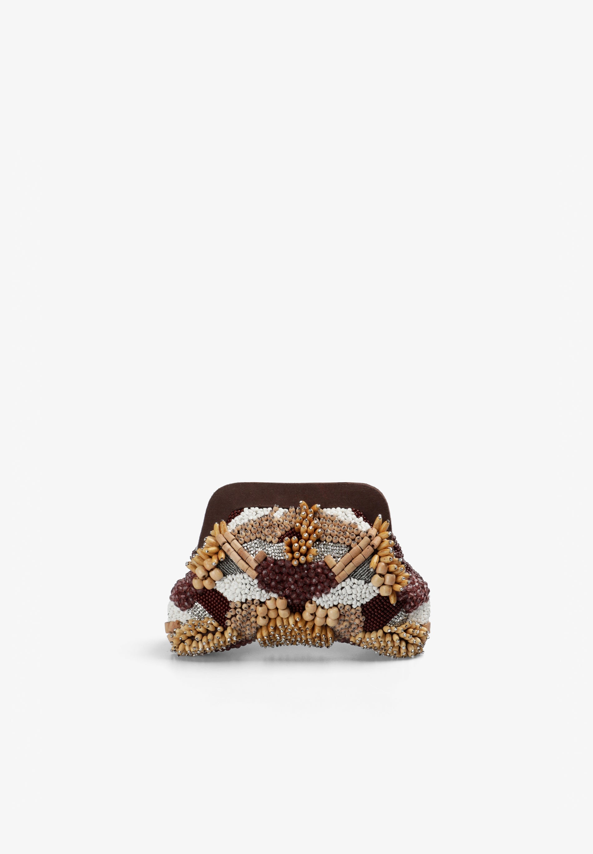 CLUTCH ABALORIOS MADERA