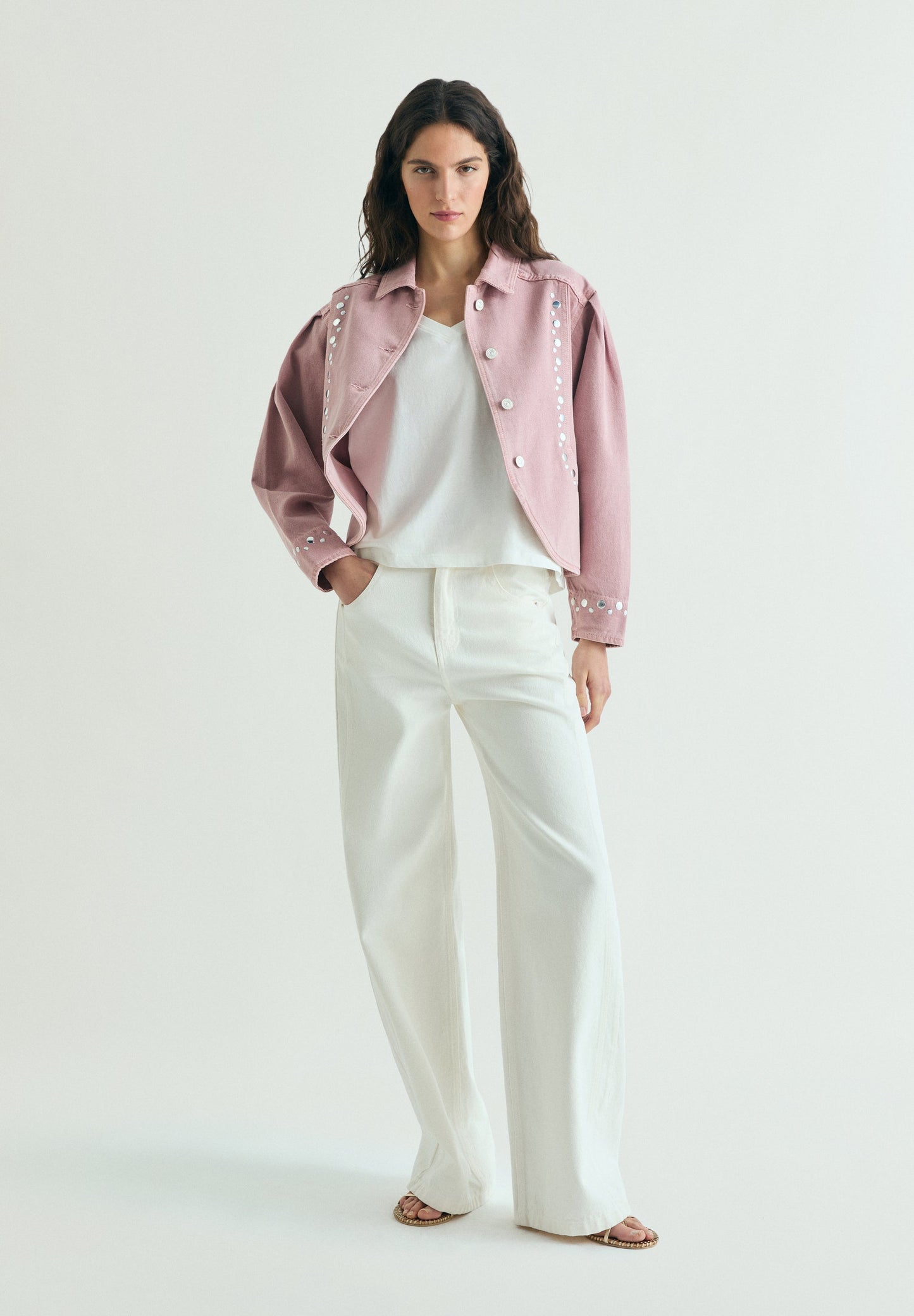 CHAQUETA DENIM STUDS