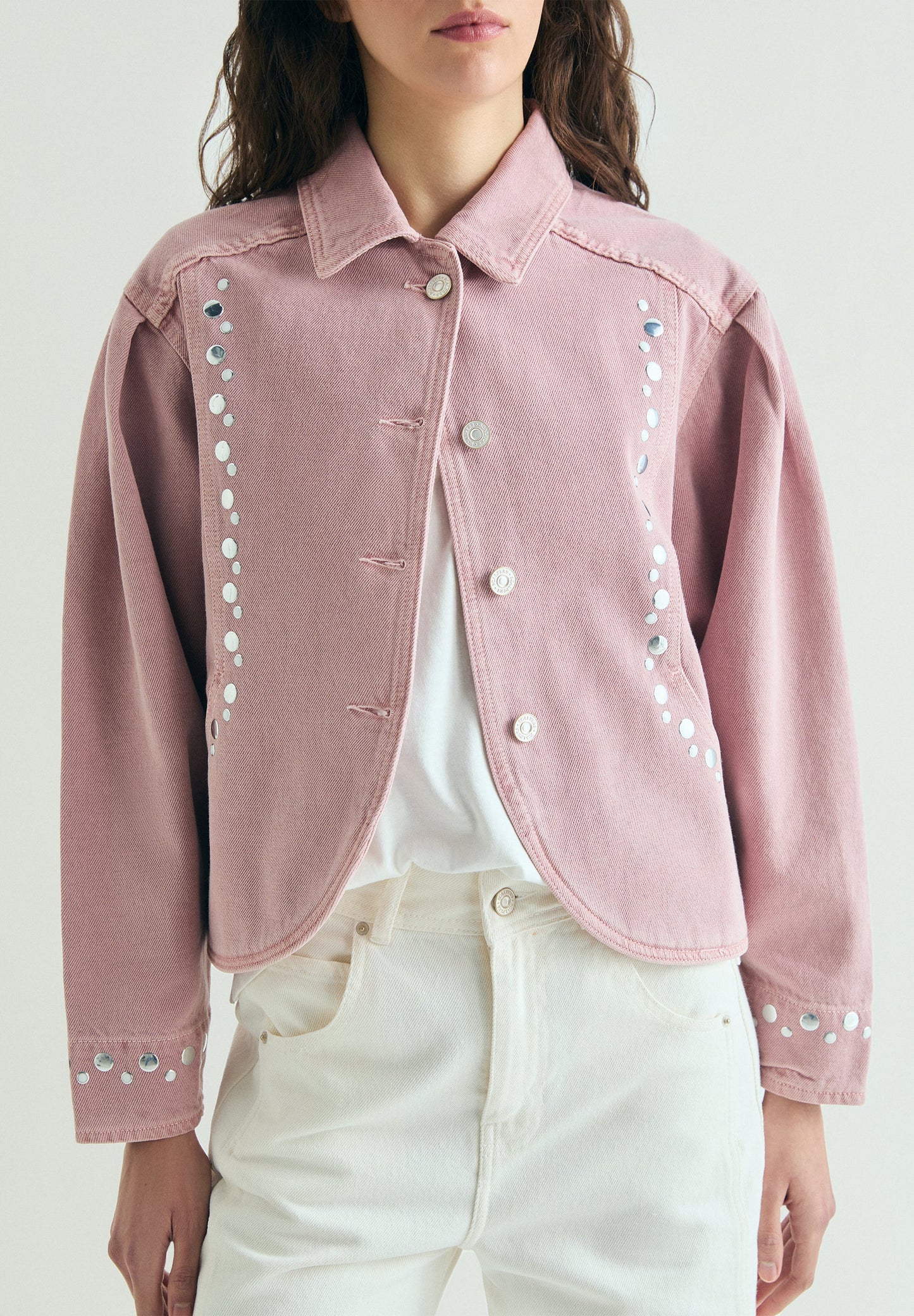 CHAQUETA DENIM STUDS