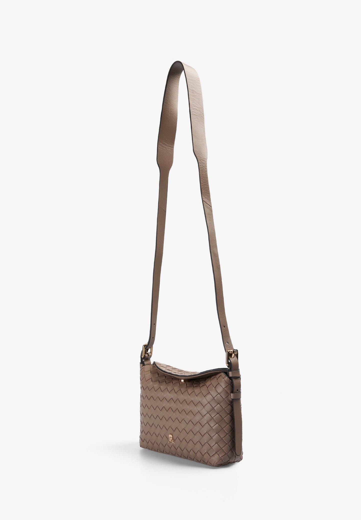 BOLSO BANDOLERA PIEL TRENZADO