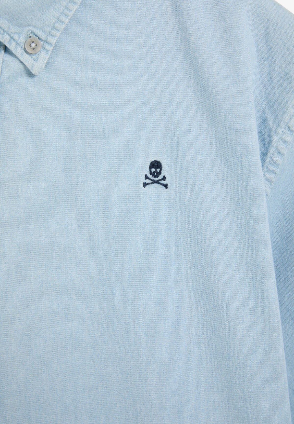 CAMISA DENIM CUELLO BOTONES